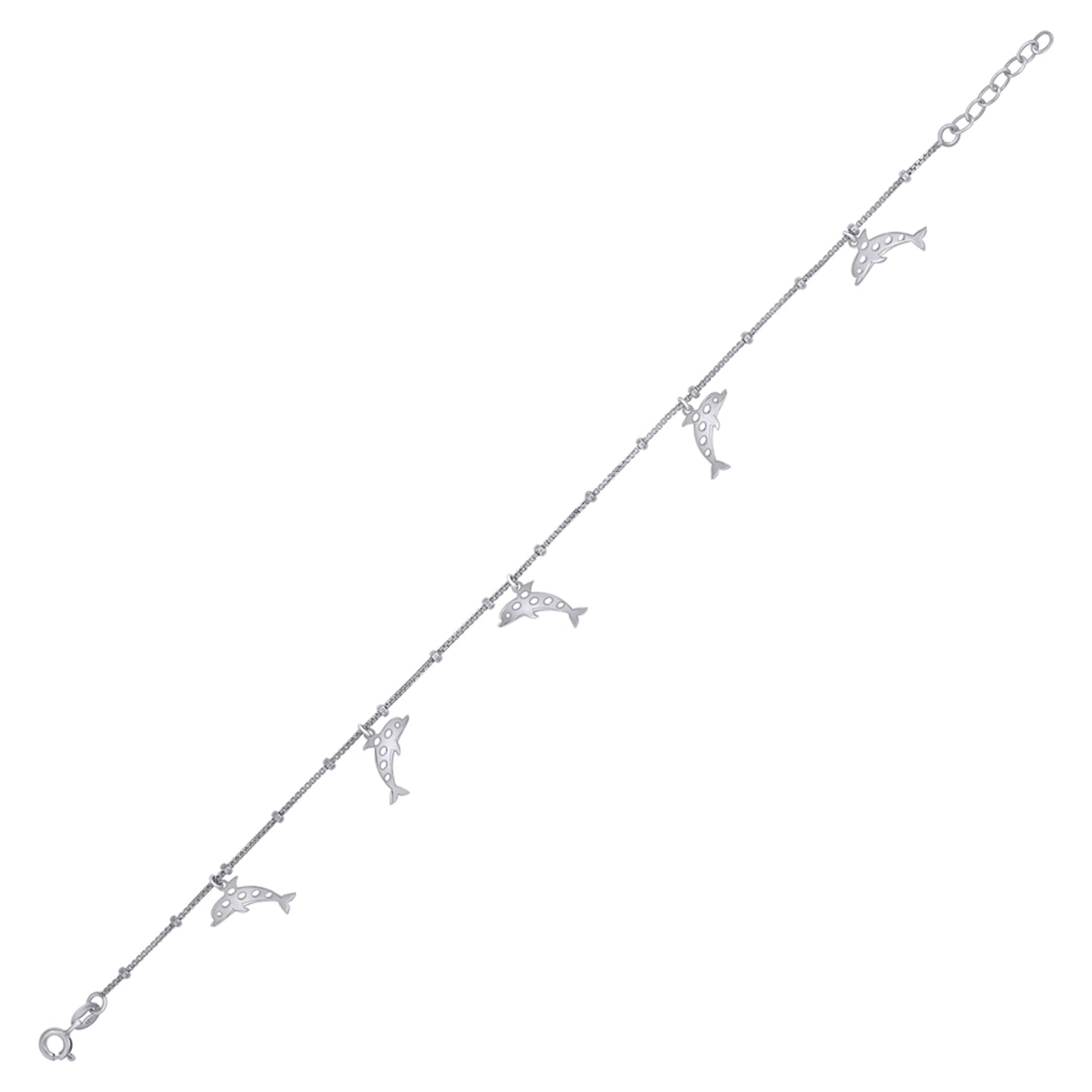 925 Sterling Silver Anklet-10"