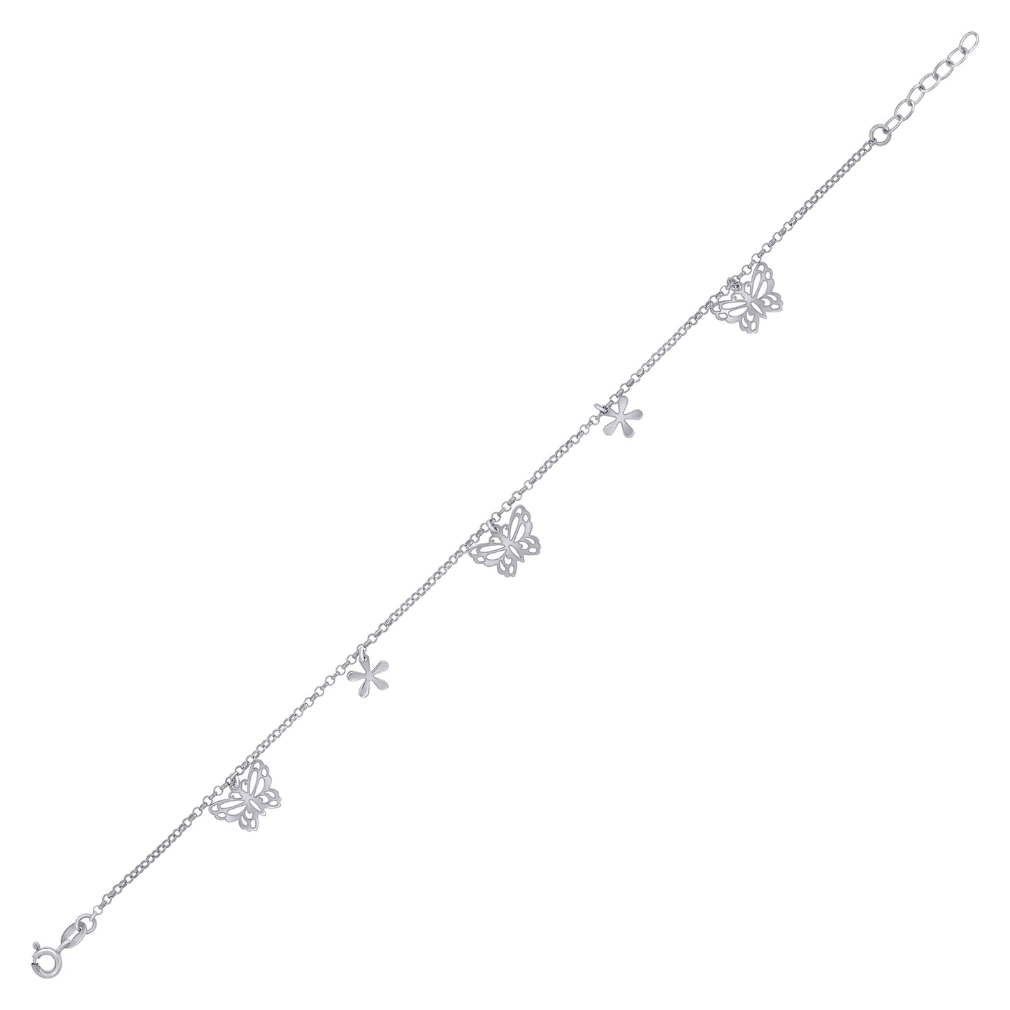 925 Sterling Silver Anklet-10"