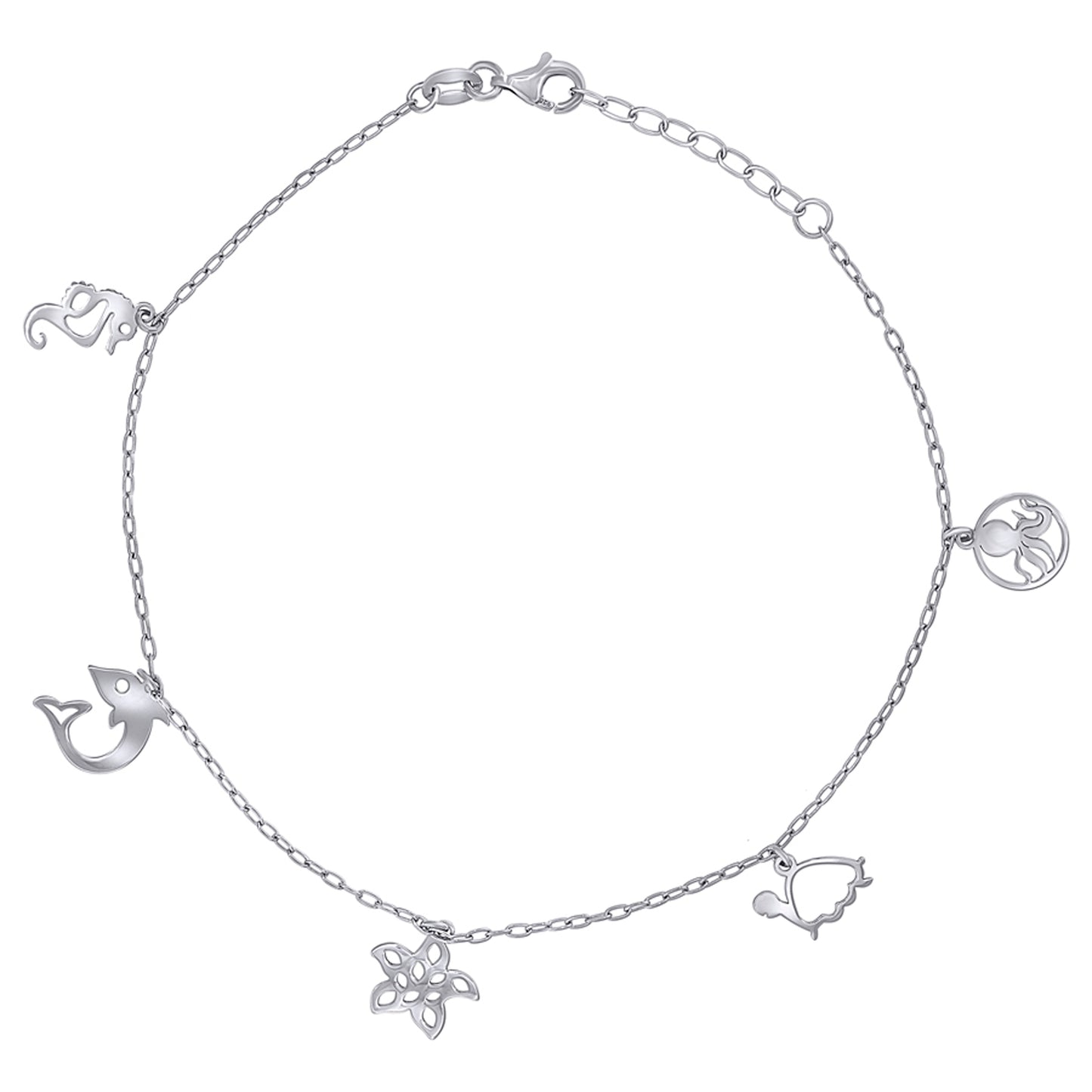 925 Sterling Silver Anklet-10"