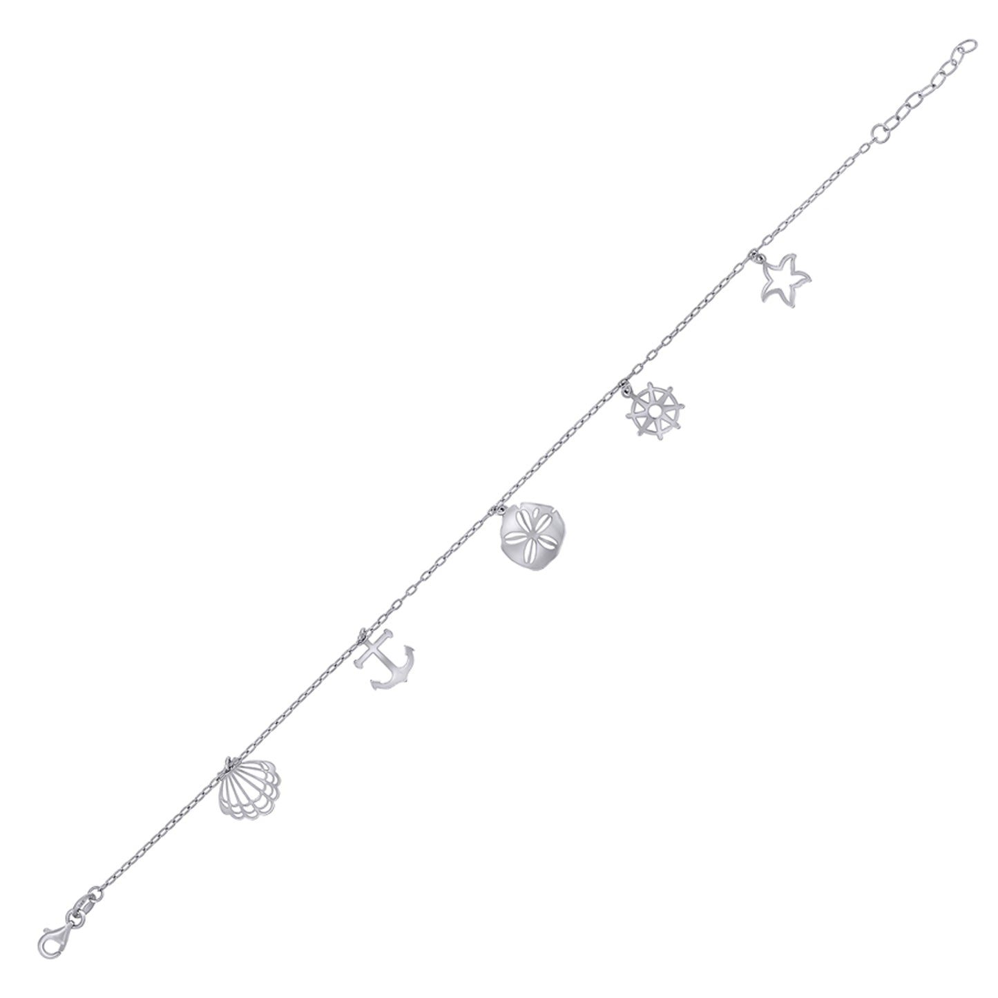 925 Sterling Silver Anklet-10"