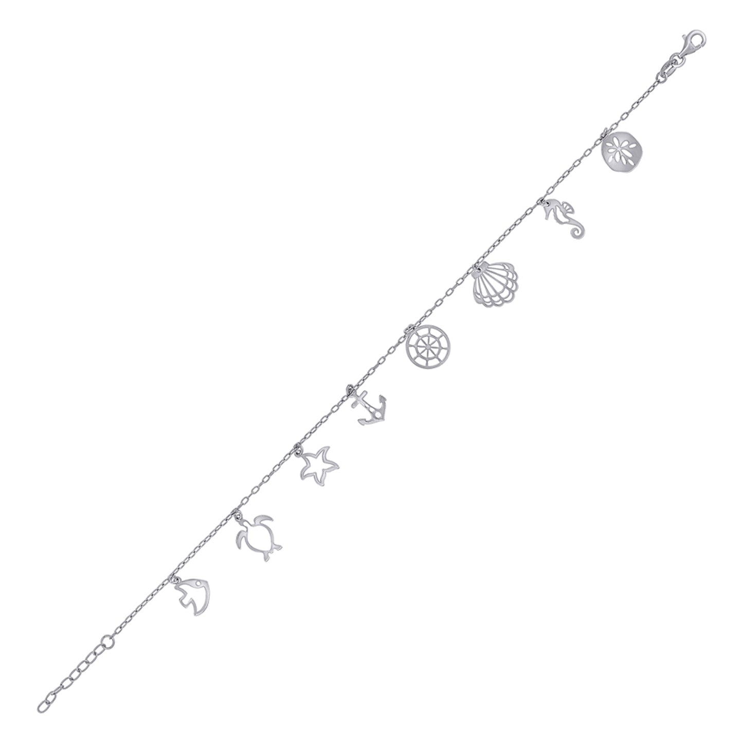 925 Sterling Silver Anklet-10"