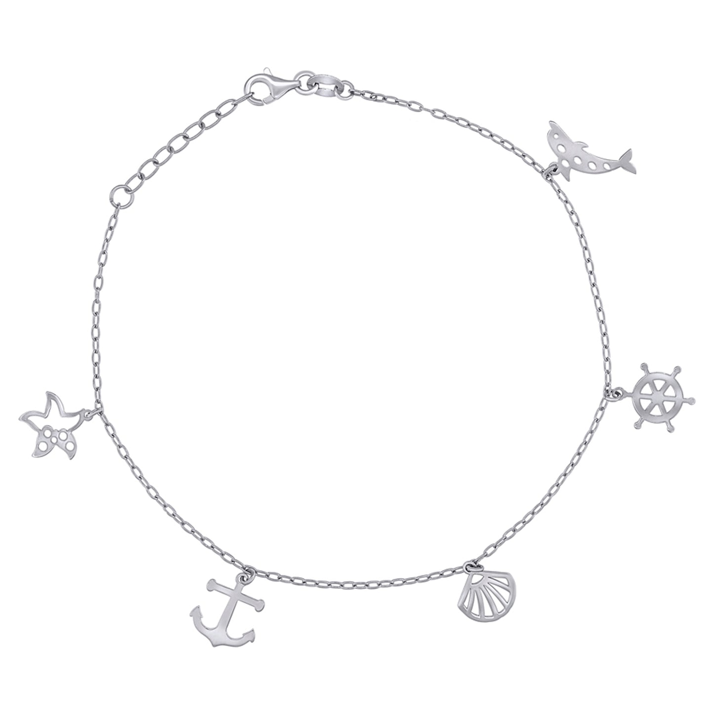 925 Sterling Silver Anklet-10"