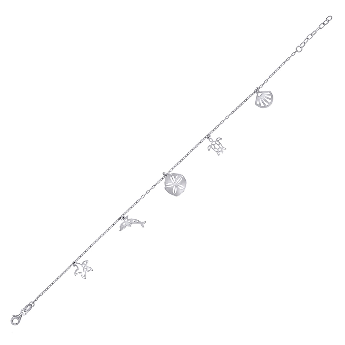 925 Sterling Silver Anklet-10"