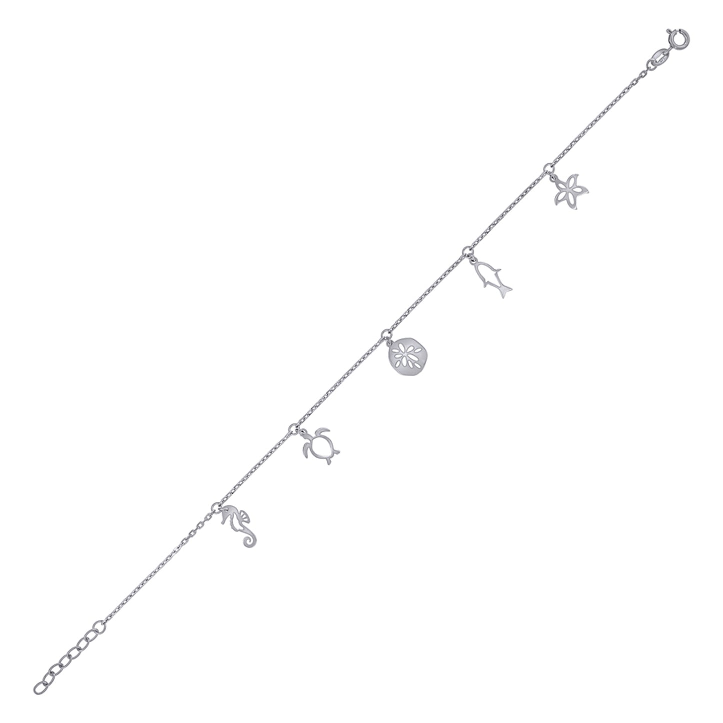 925 Sterling Silver Anklet-10"