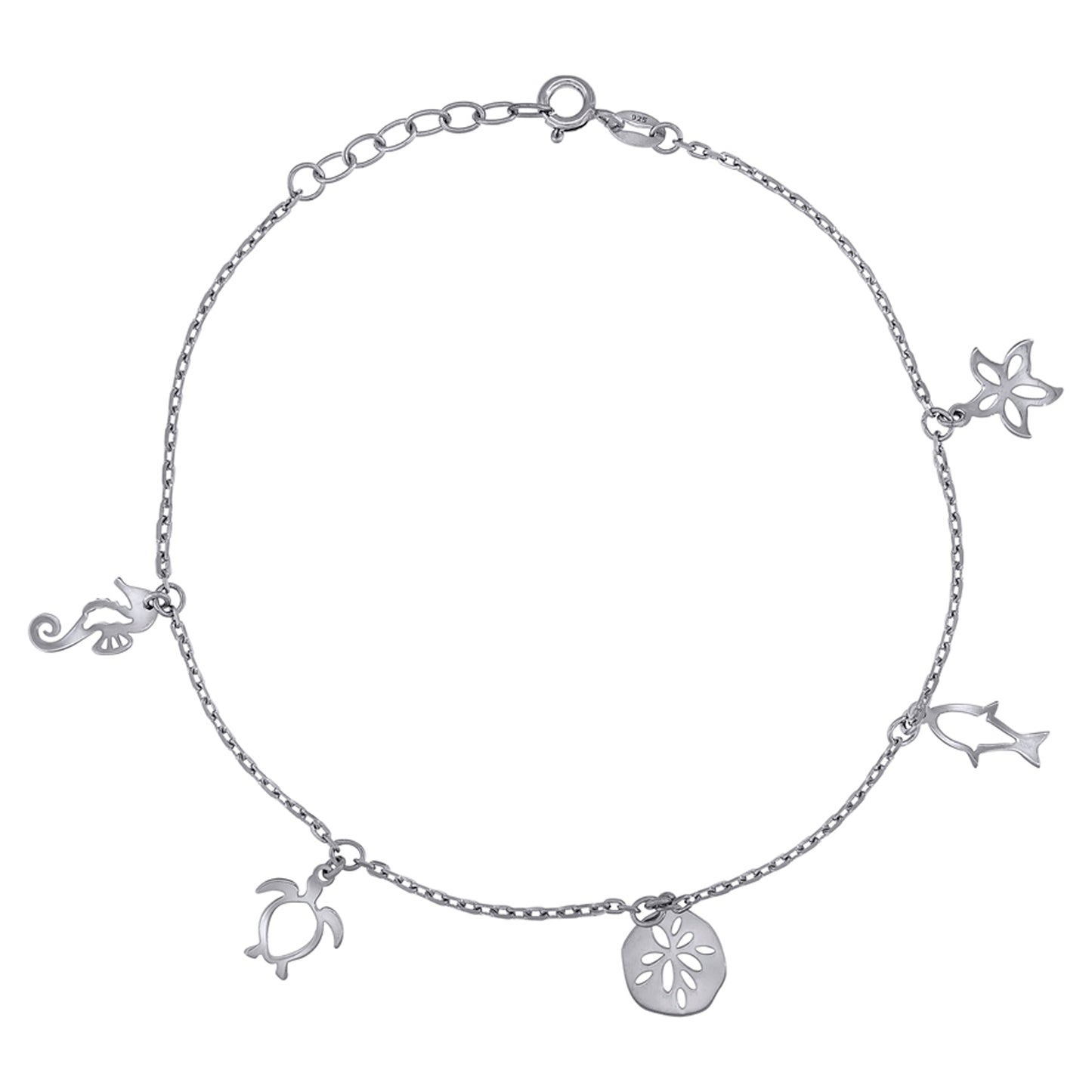 925 Sterling Silver Anklet-10"