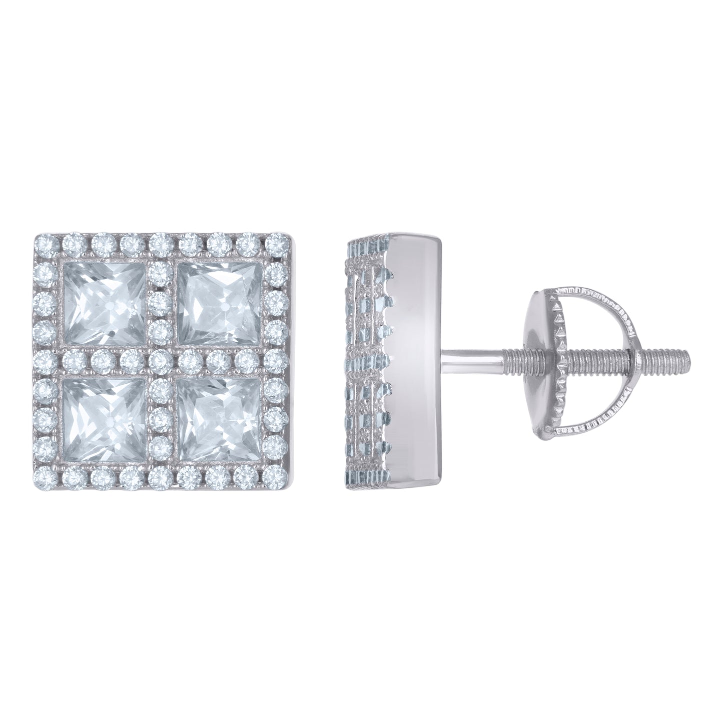 925 Sterling Silver Cz Earrings