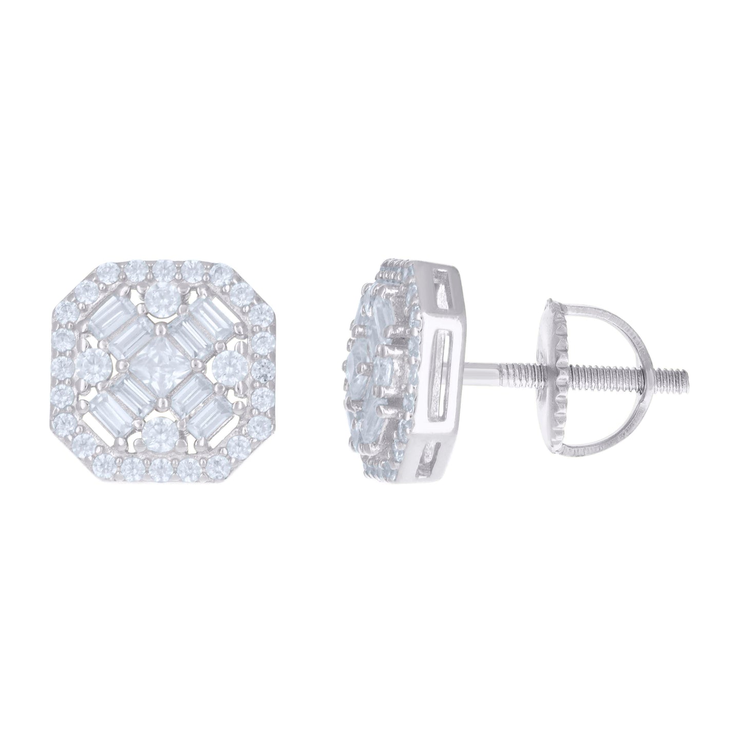 925 Sterling Silver Cz Earrings