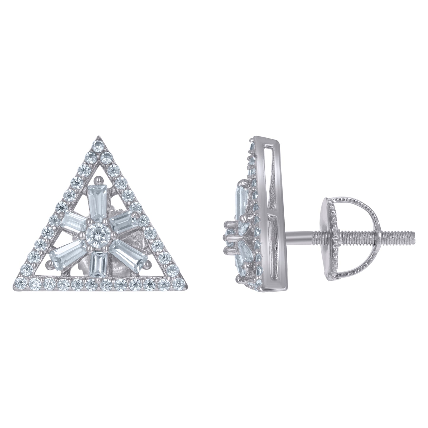 925 Sterling Silver Cz Earrings