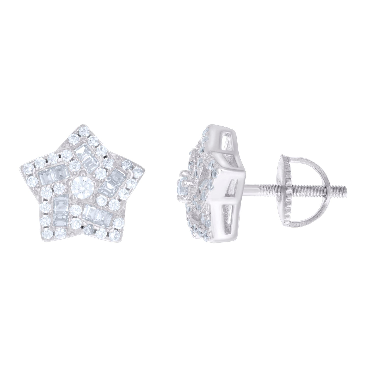 925 Sterling Silver Cz Earrings