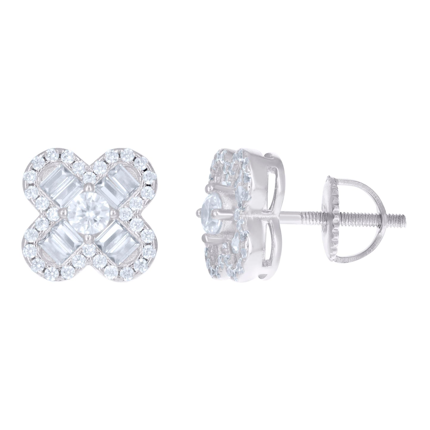 925 Sterling Silver Cz Earrings