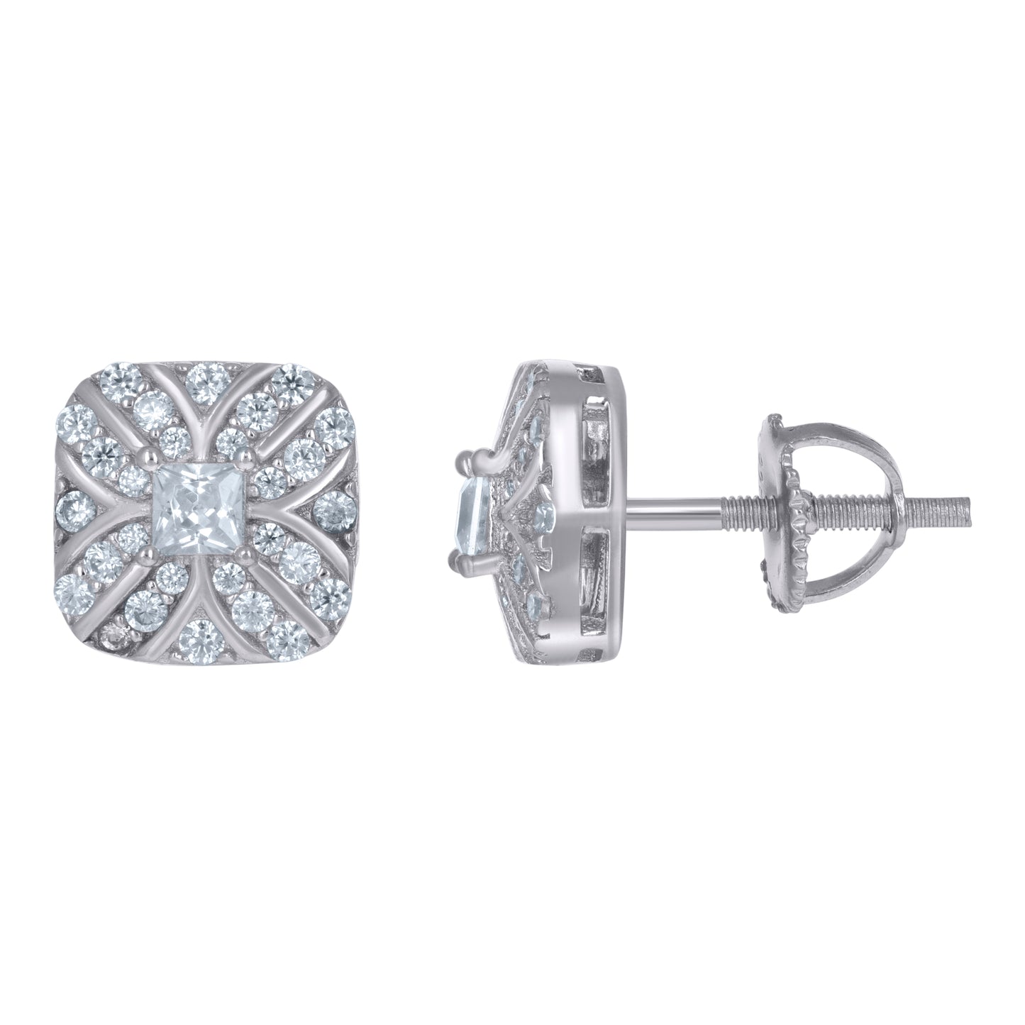 925 Sterling Silver Cz Earrings
