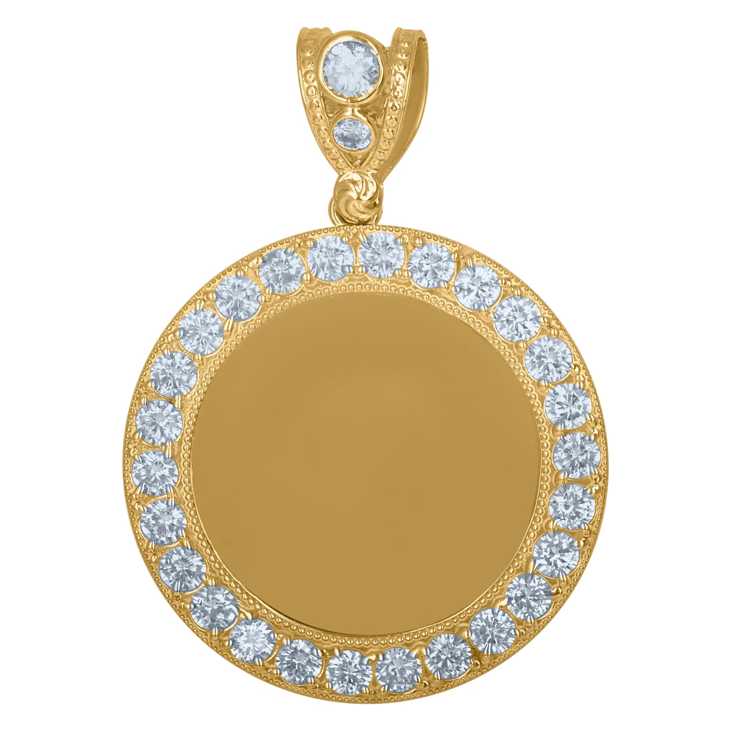 10Kt Gold Cz Pendant