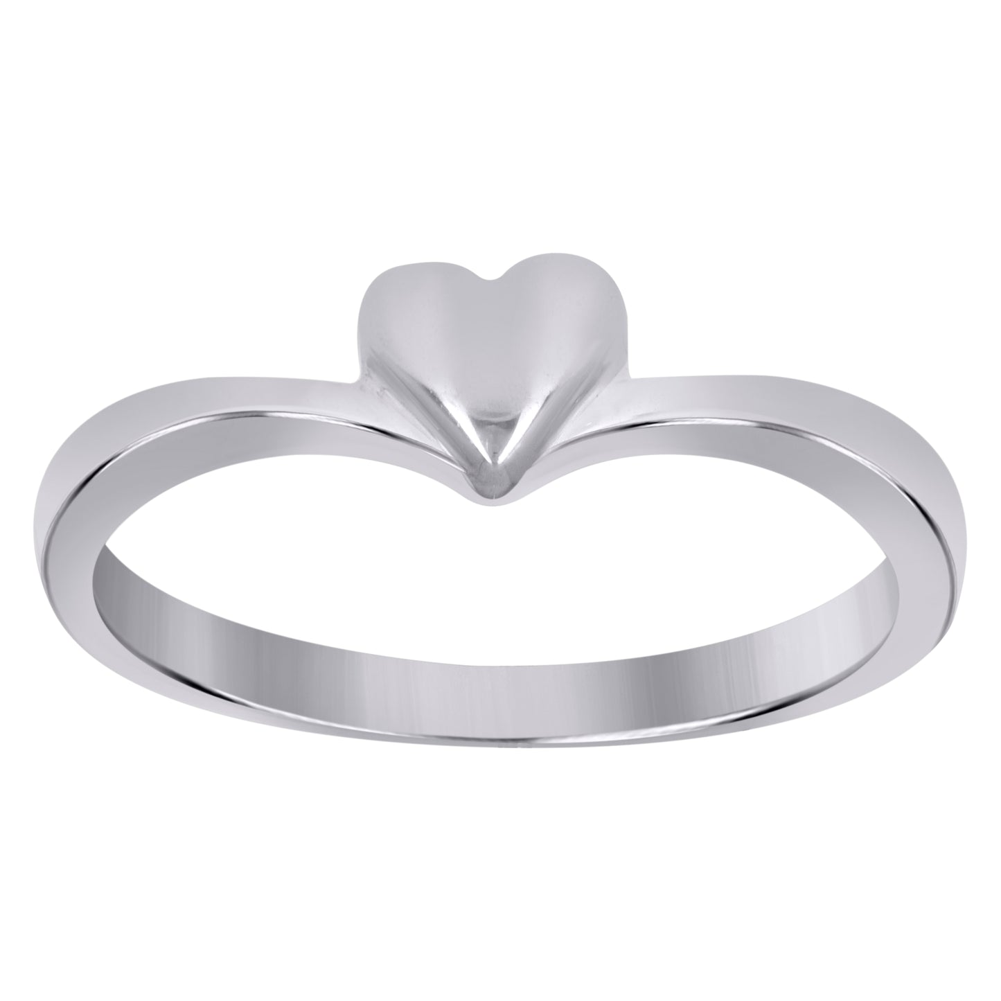 925 Sterling Silver Heart Ring S5