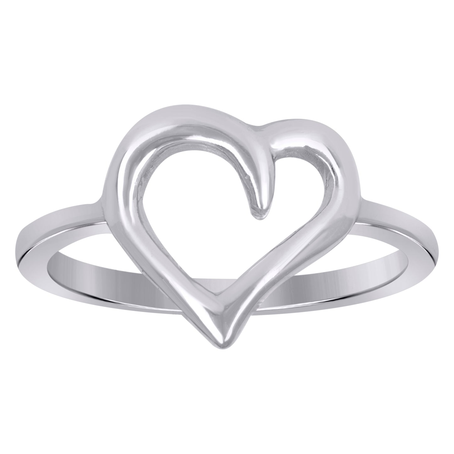 925 Sterling Silver Heart Ring S5