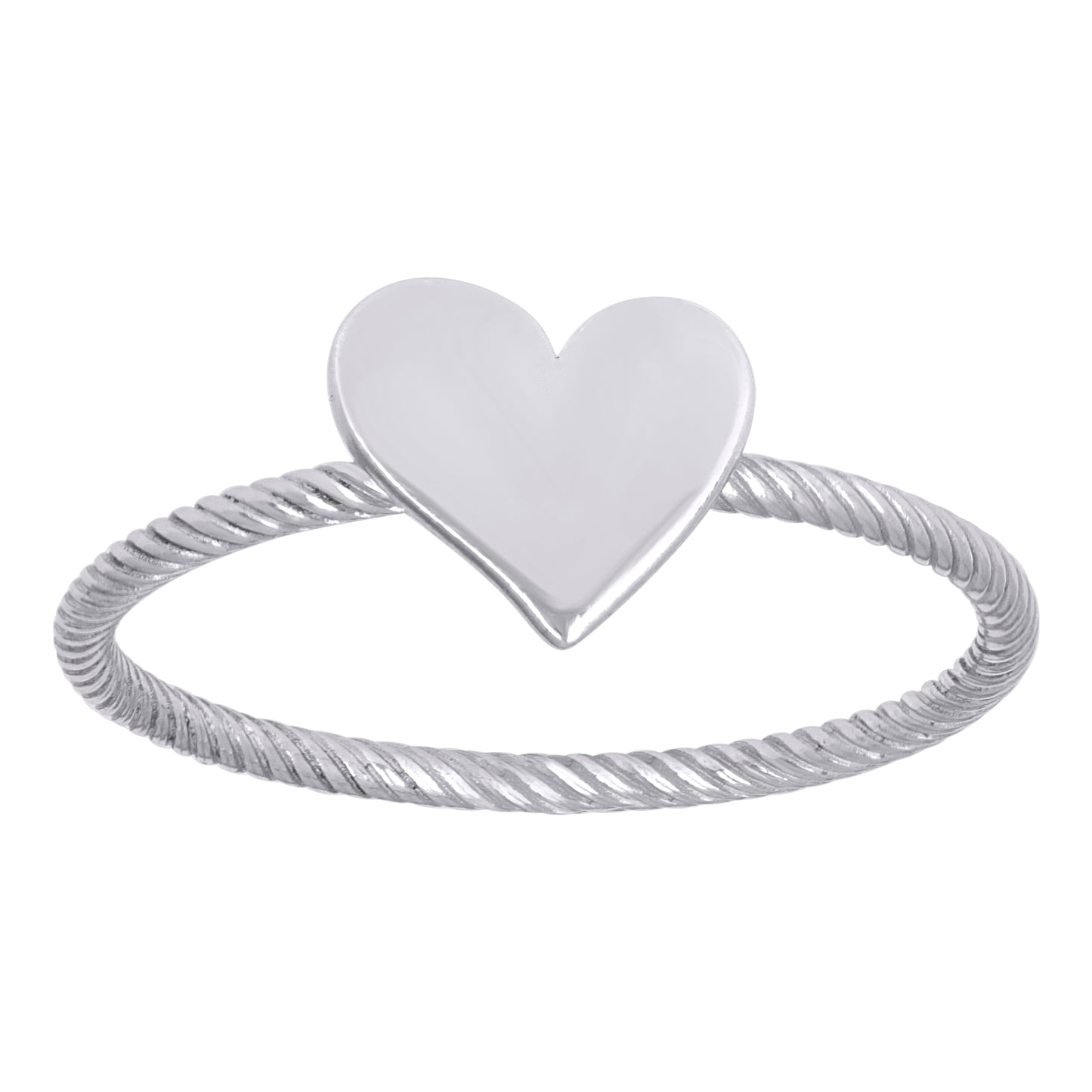 925 Sterling Silver Heart Ring S5