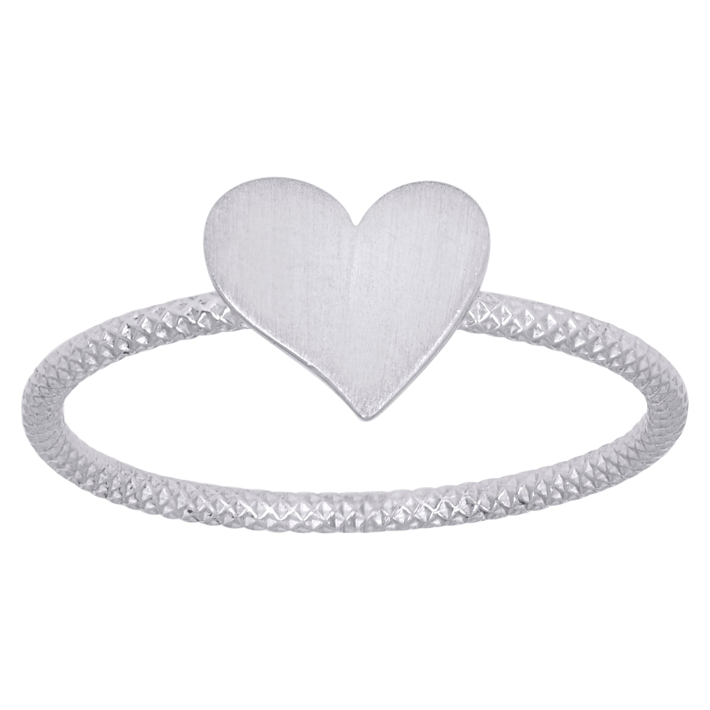 925 Sterling Silver Heart Ring S5