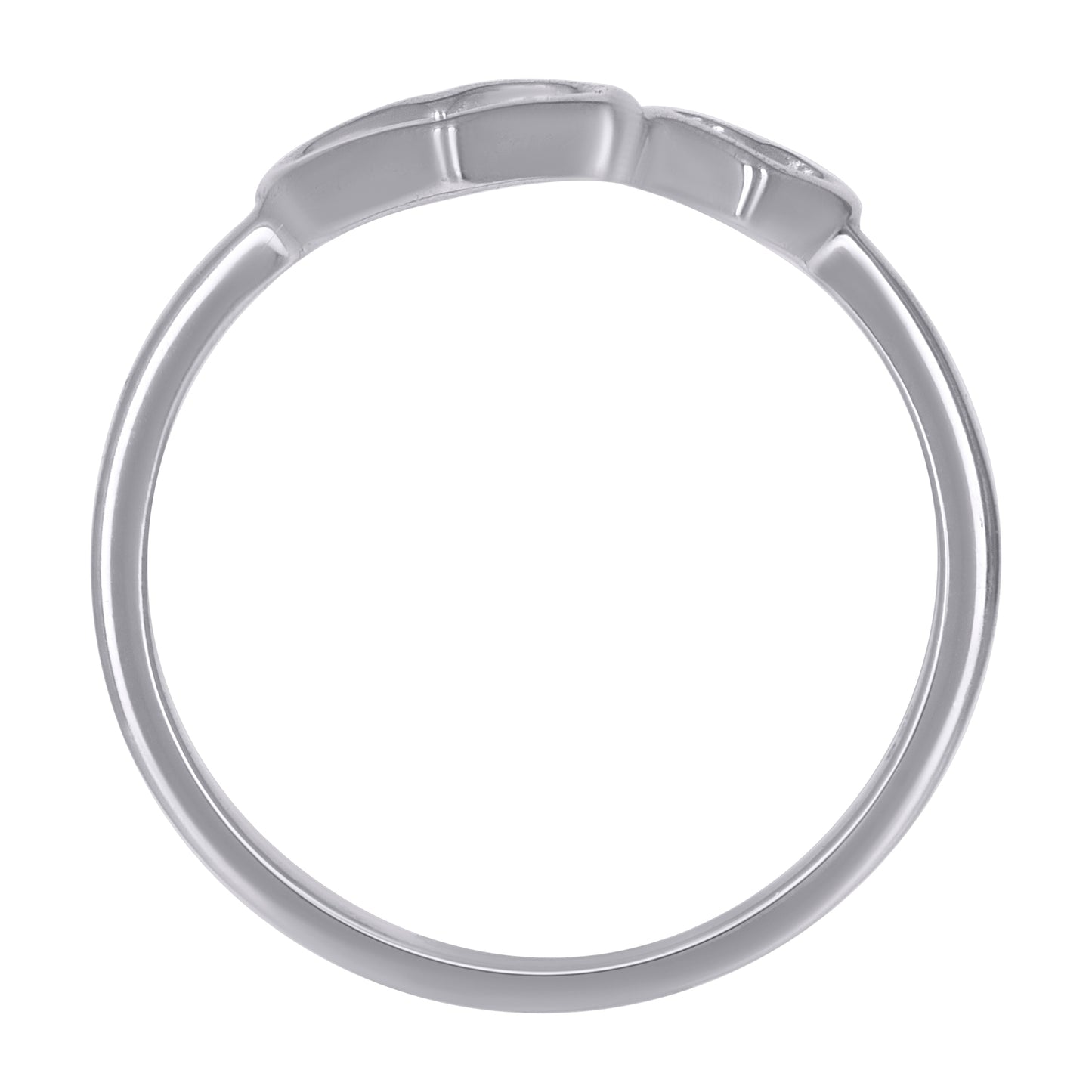 925 Sterling Silver Heart Ring S5