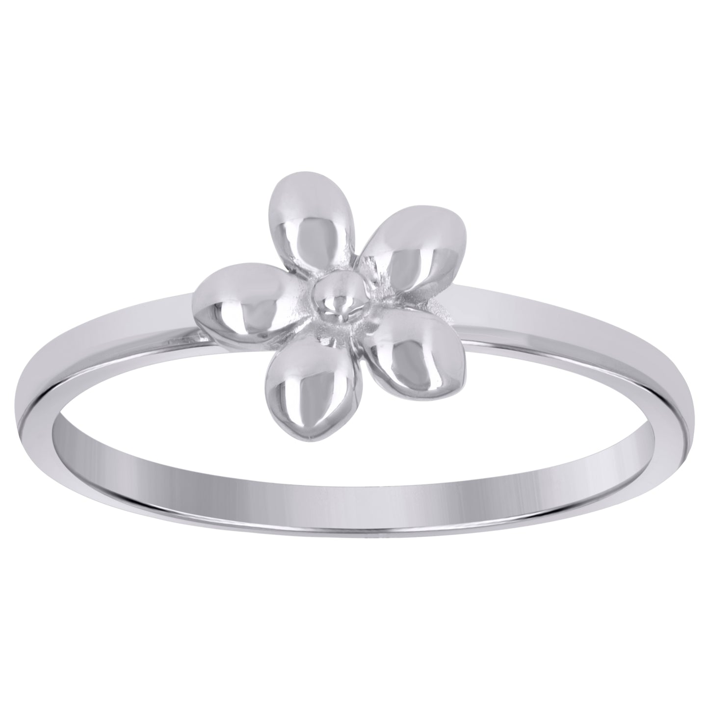 925 Sterling Silver Flower Ring S5