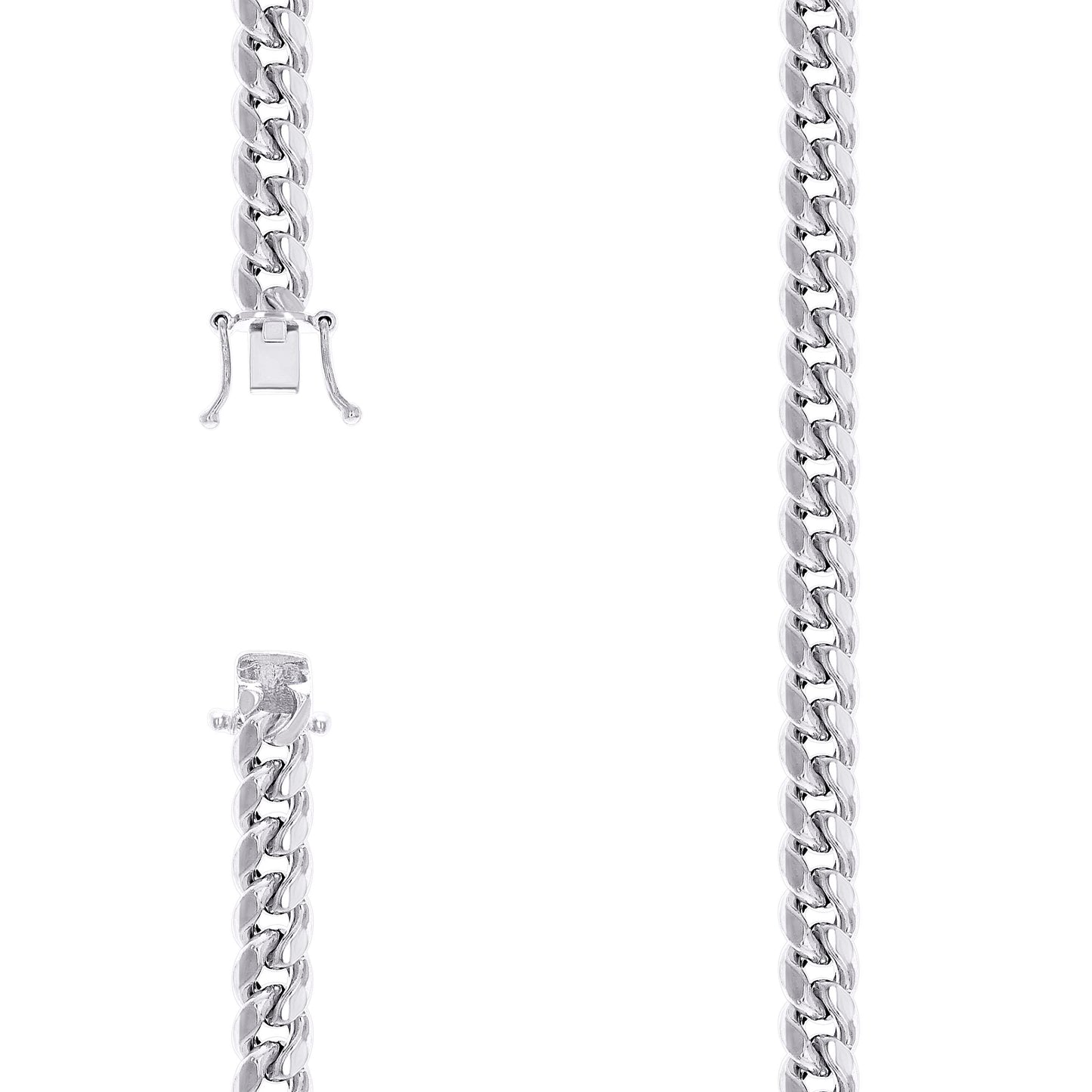 925 Silver Hollow Miami Cuban Chain 9mm