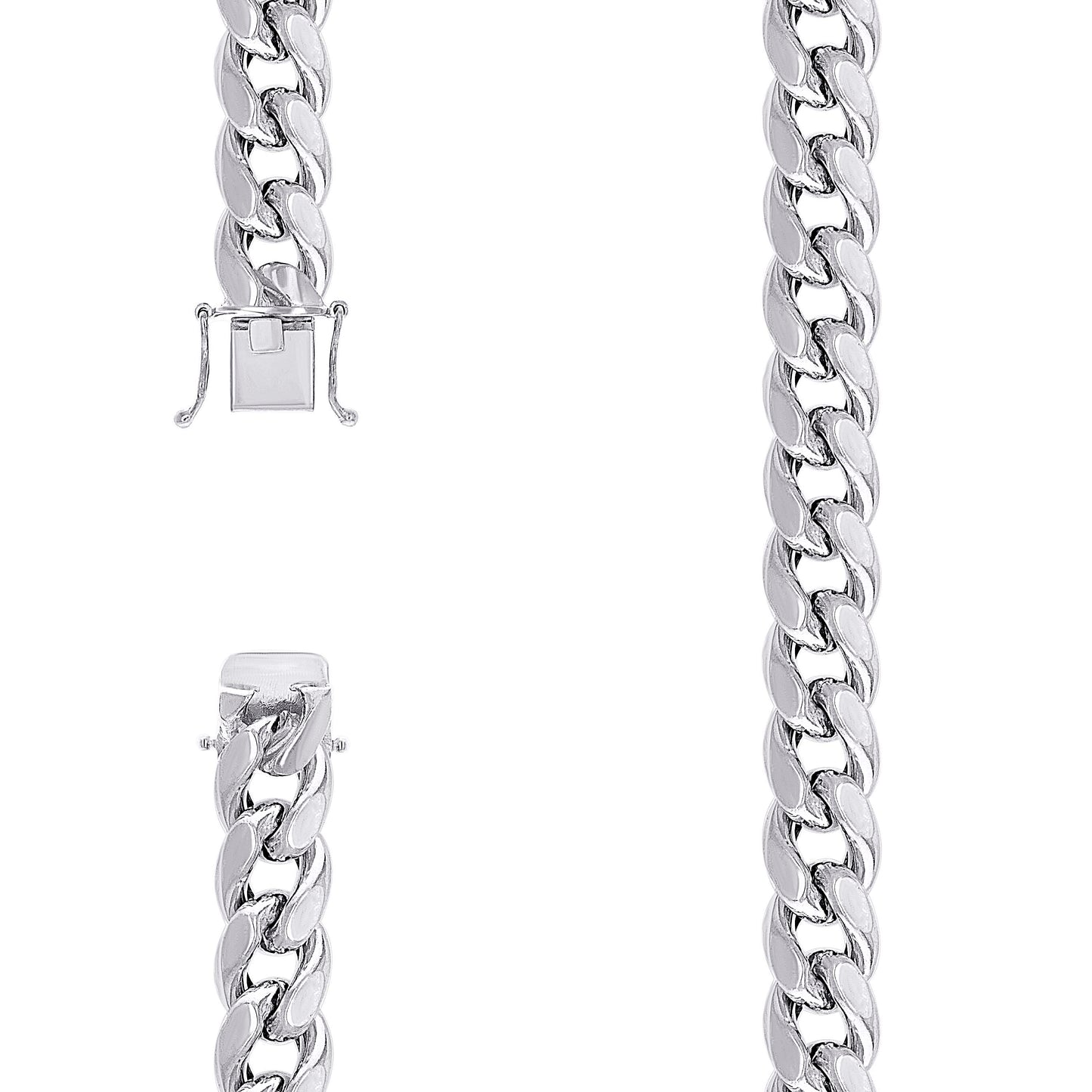 925 Silver Hollow Miami Cuban Chain 12.5mm