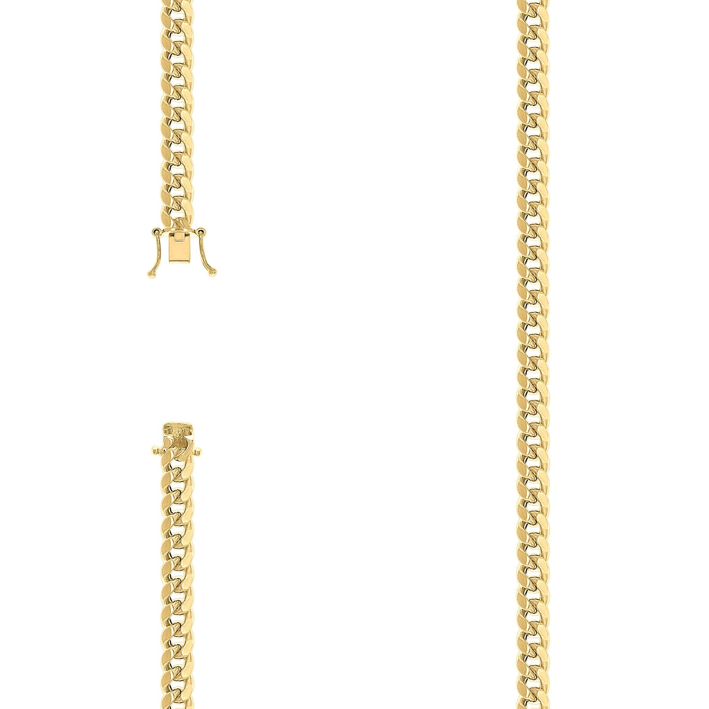 925 Silver Hollow Miami Cuban Chain 5.2mm