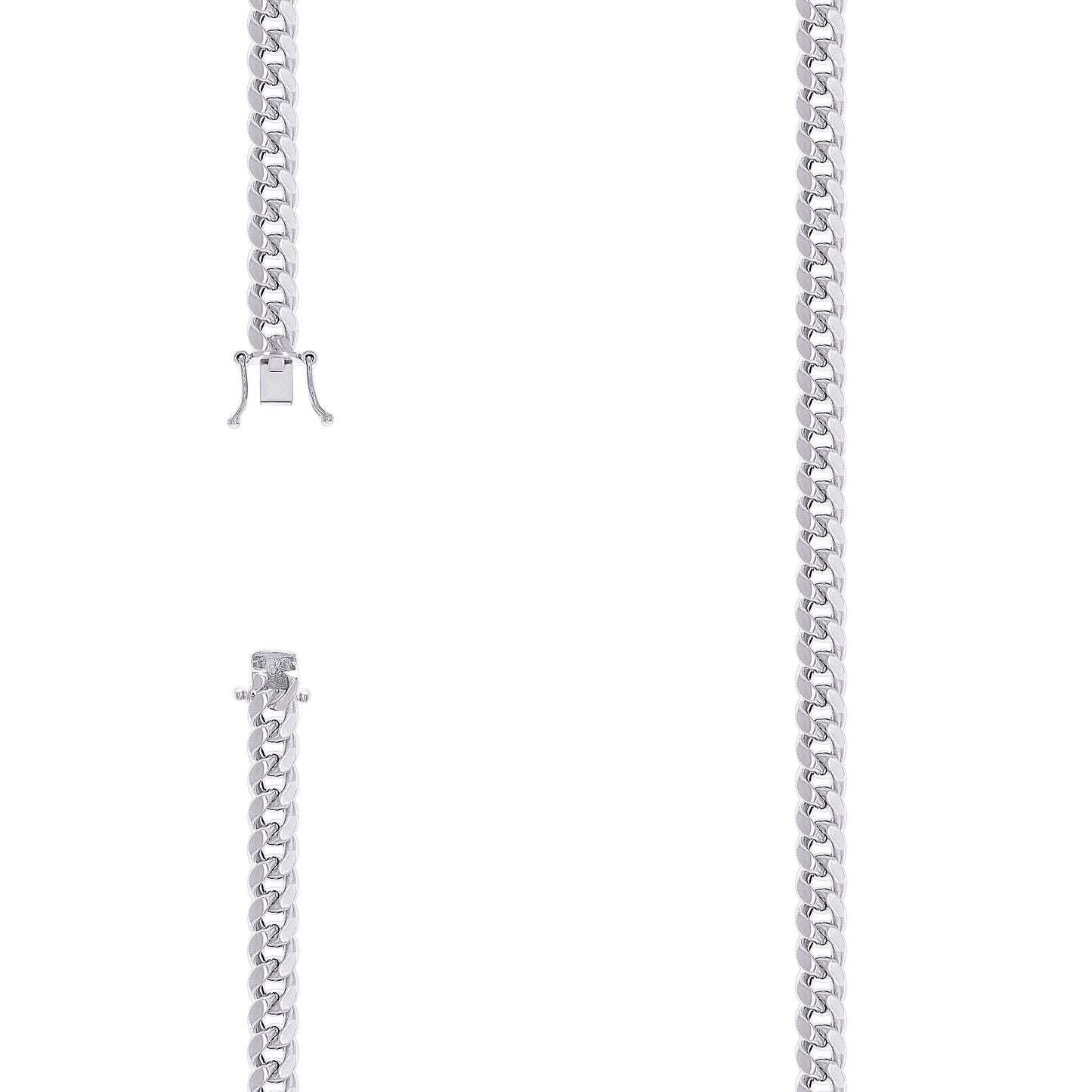 925 Silver Hollow Miami Cuban Chain 5.2mm