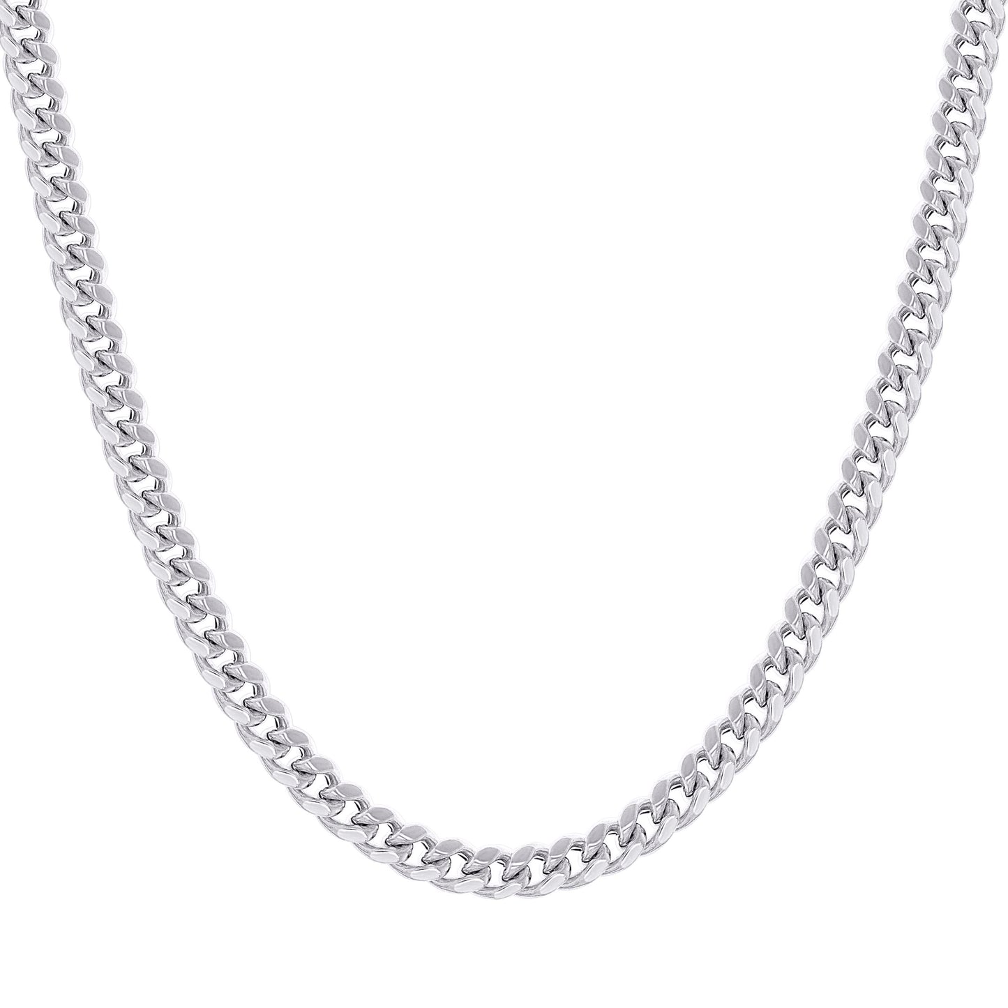 925 Silver Hollow Miami Cuban Chain 6.3mm