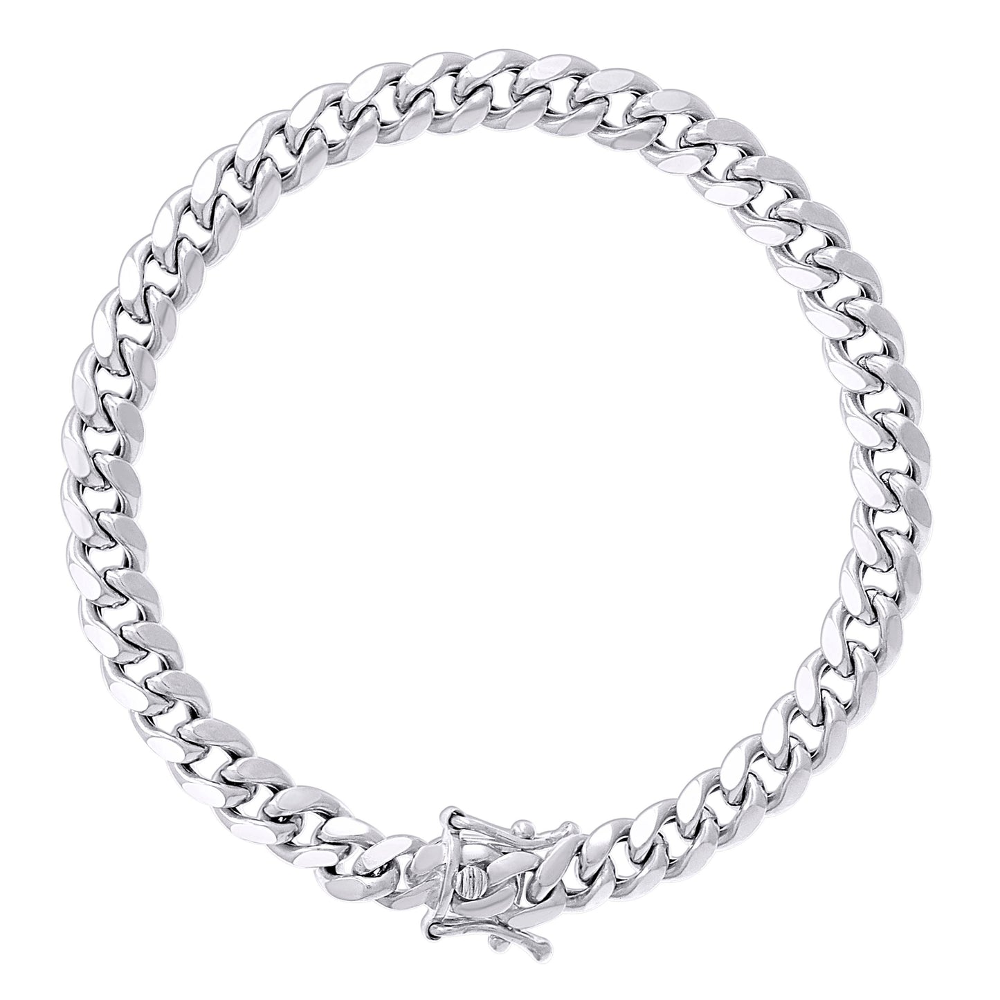 925 Silver Hollow Miami Cuban Chain 6.3mm