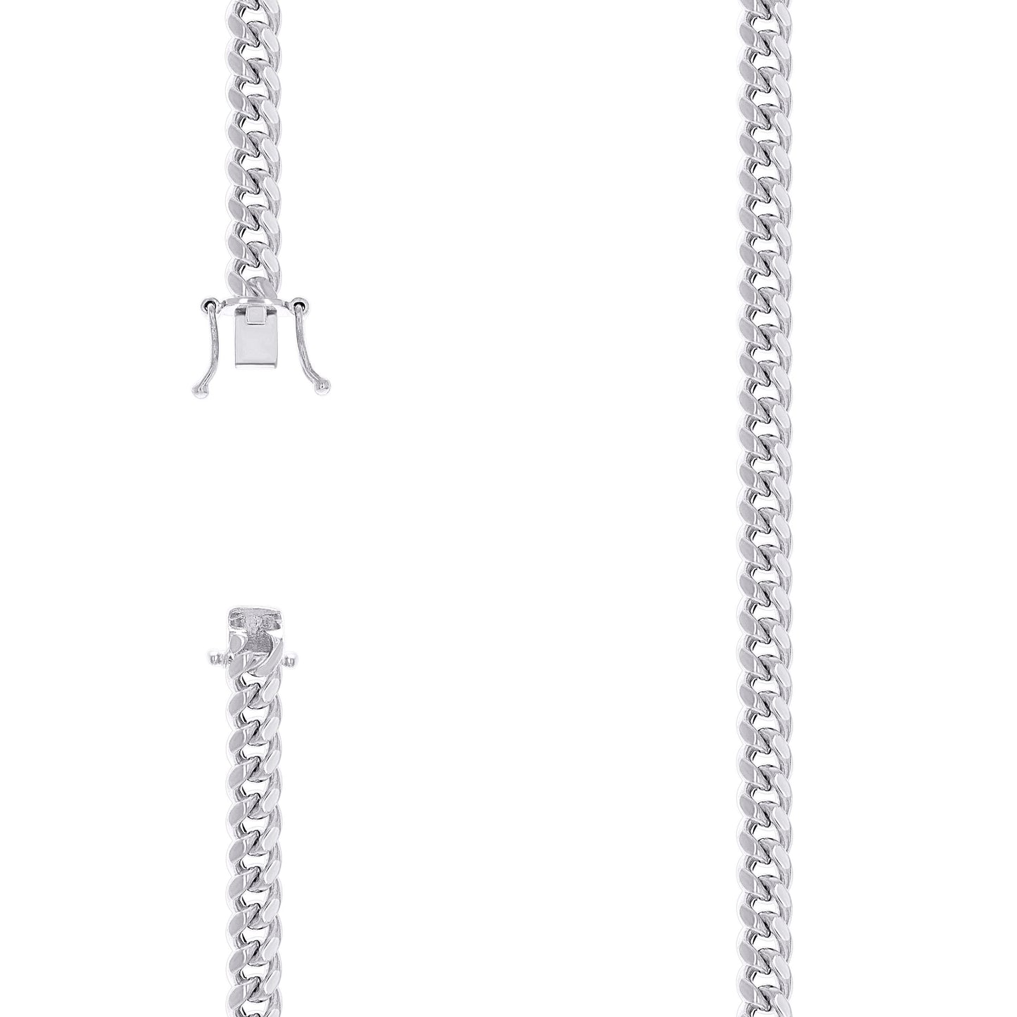 925 Silver Hollow Miami Cuban Chain 6.3mm