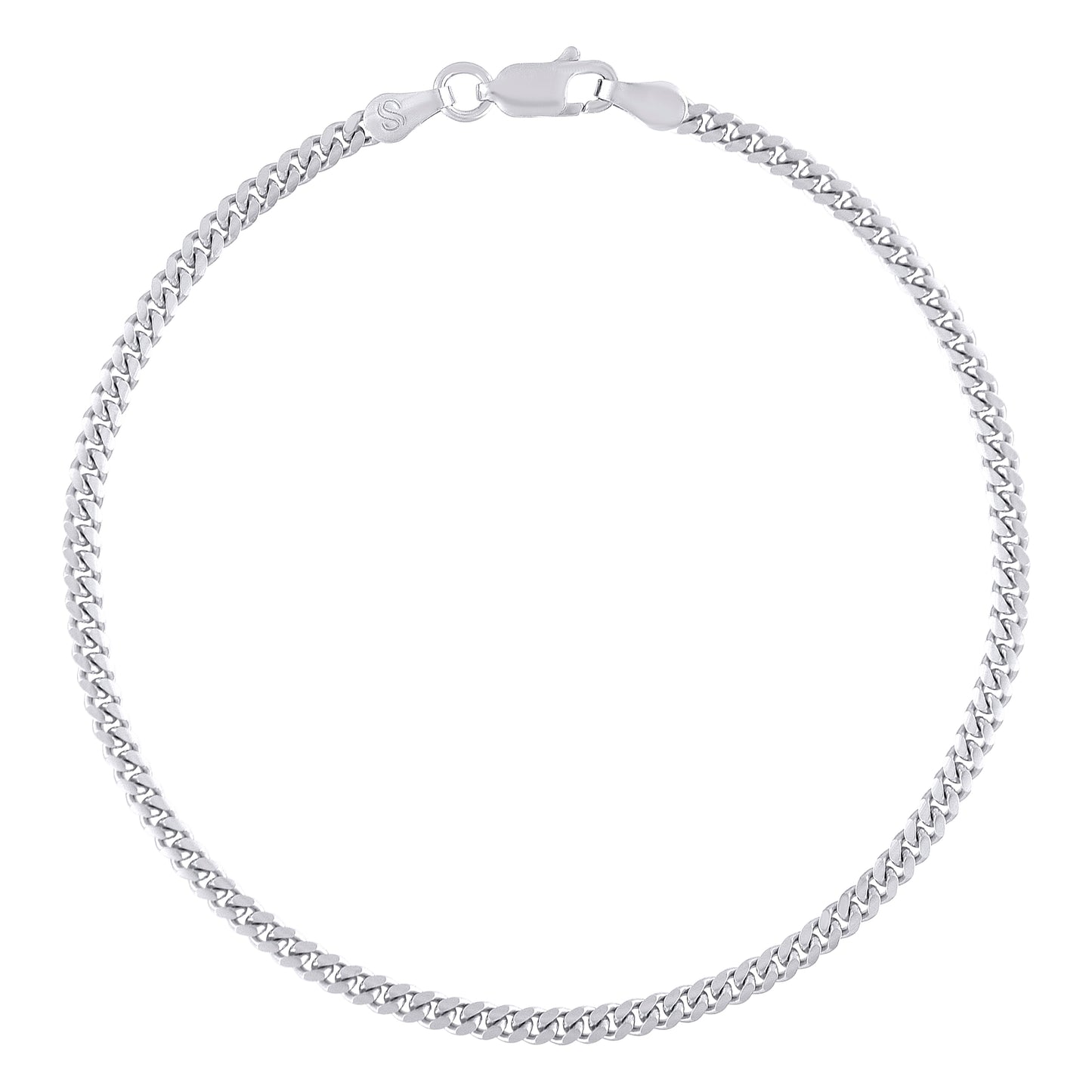 925 Silver Solid Miami Cuban Chain 2.6mm