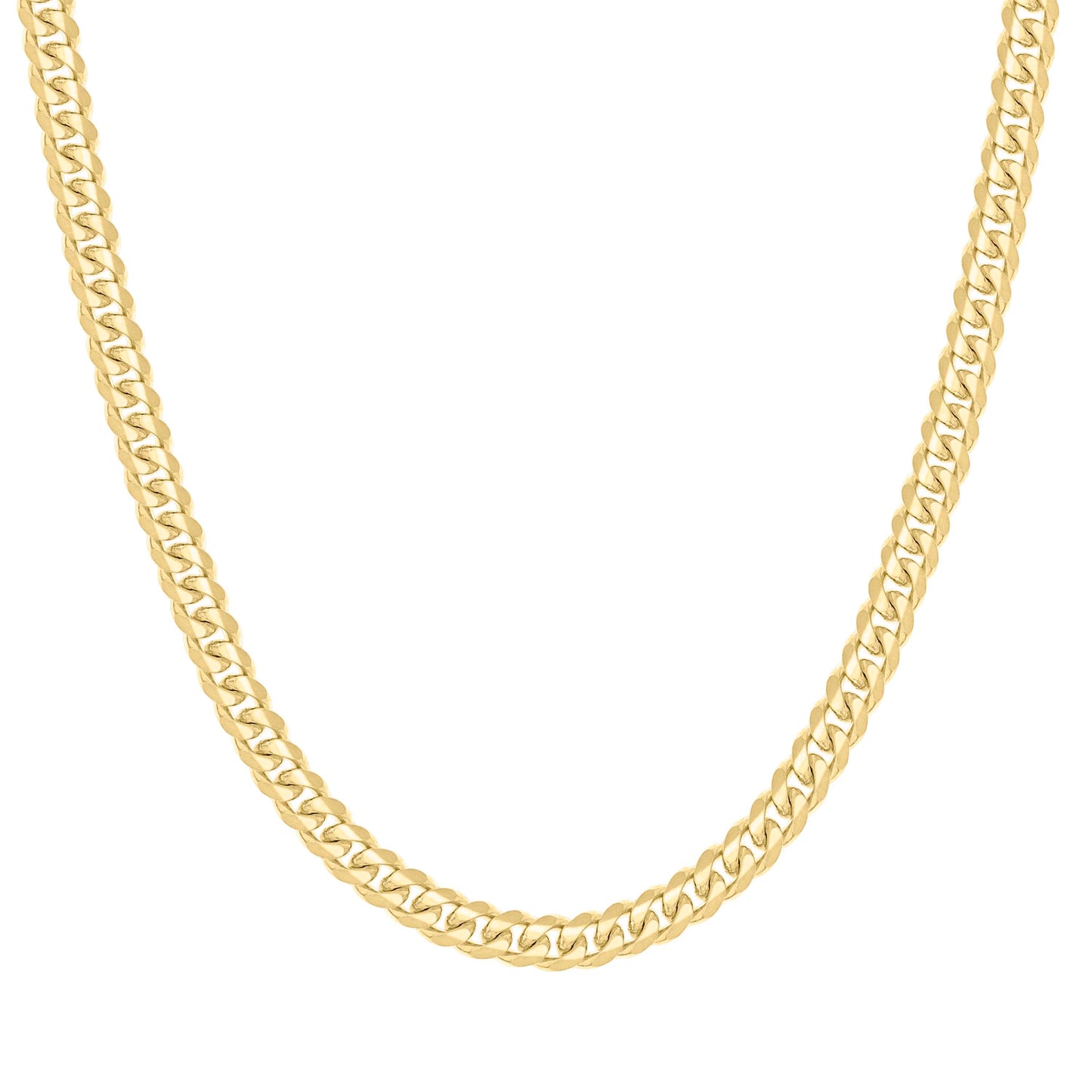 925 Silver Solid Miami Cuban Chain 7mm