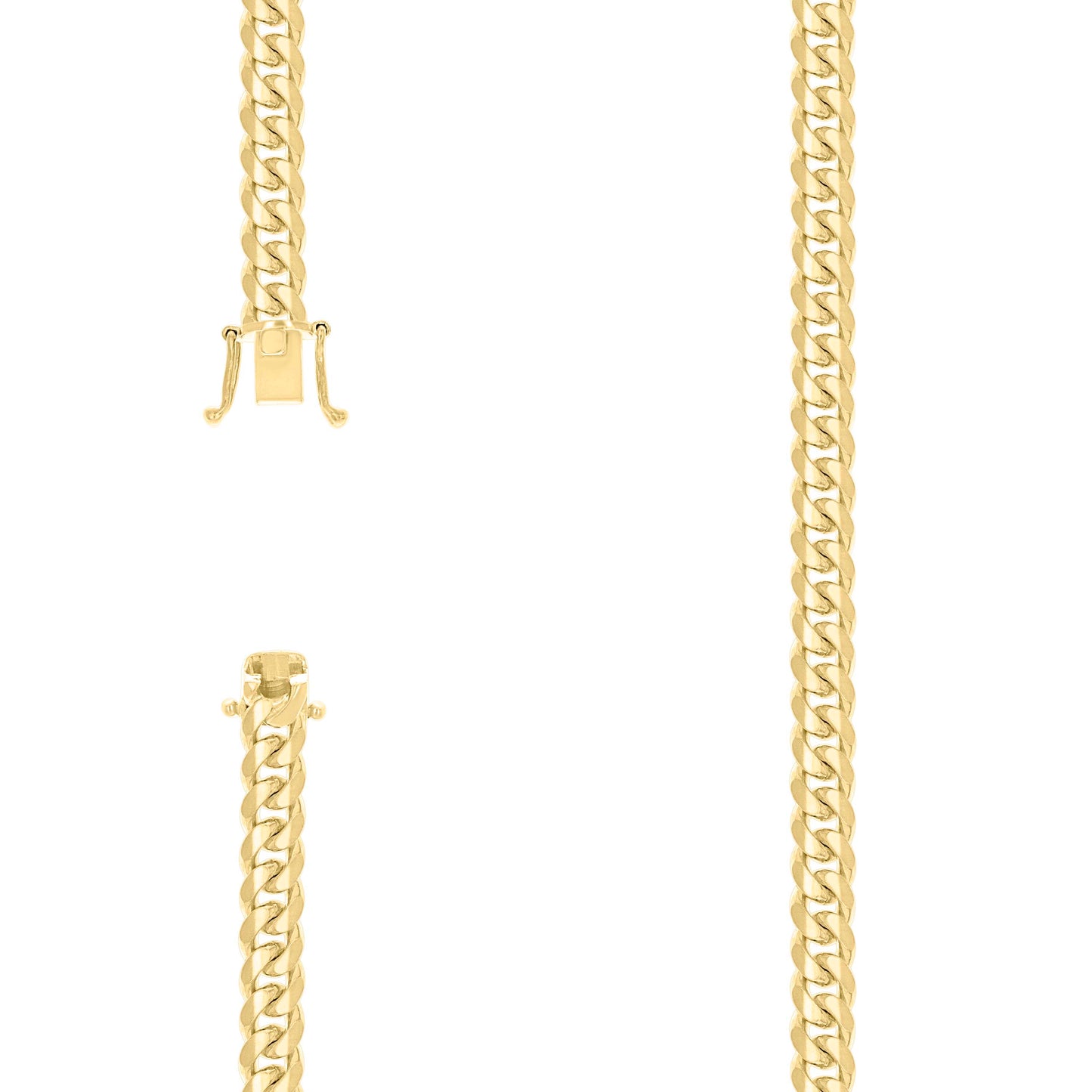 925 Silver Solid Miami Cuban Chain 7mm