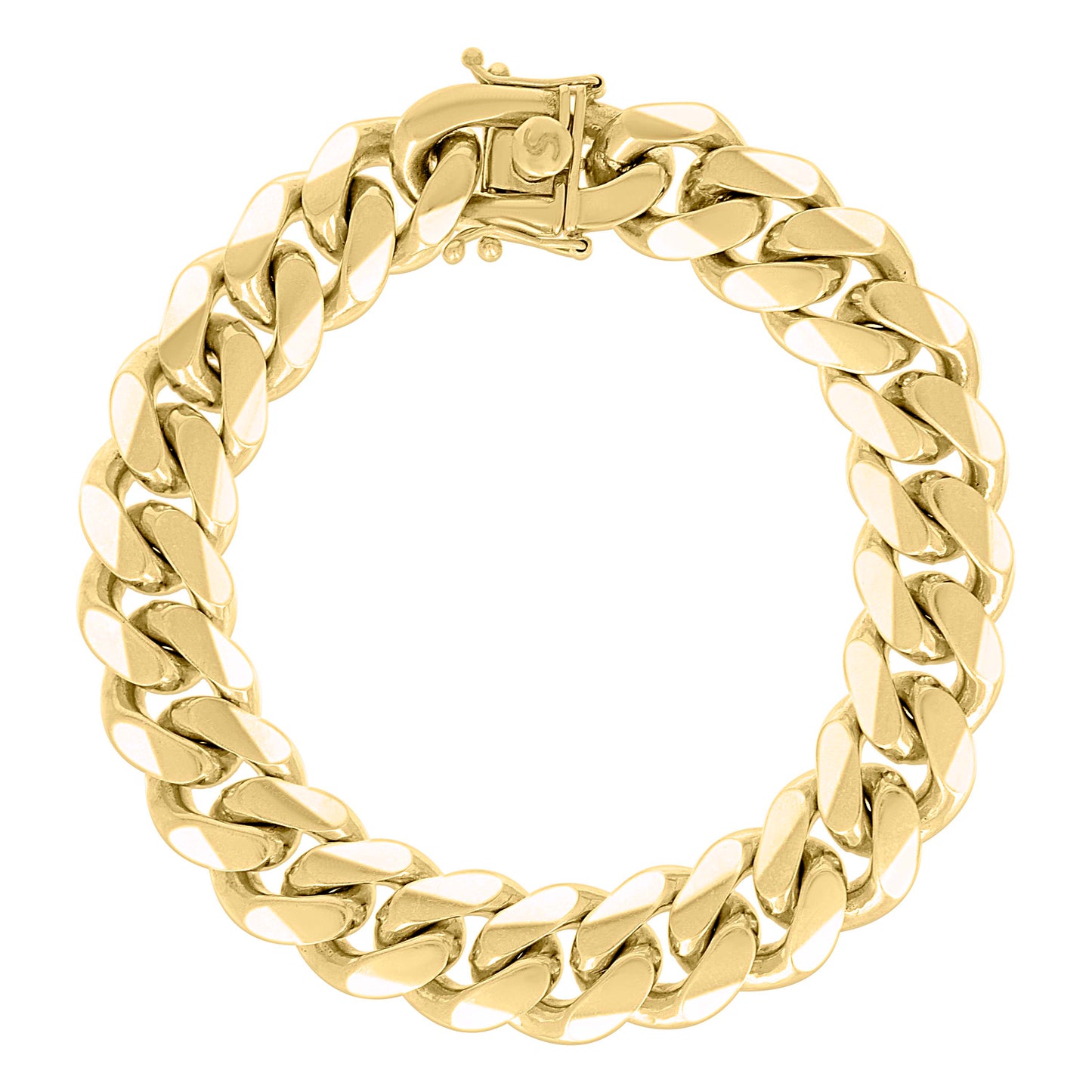 925 Silver Solid Miami Cuban Chain 12.8mm