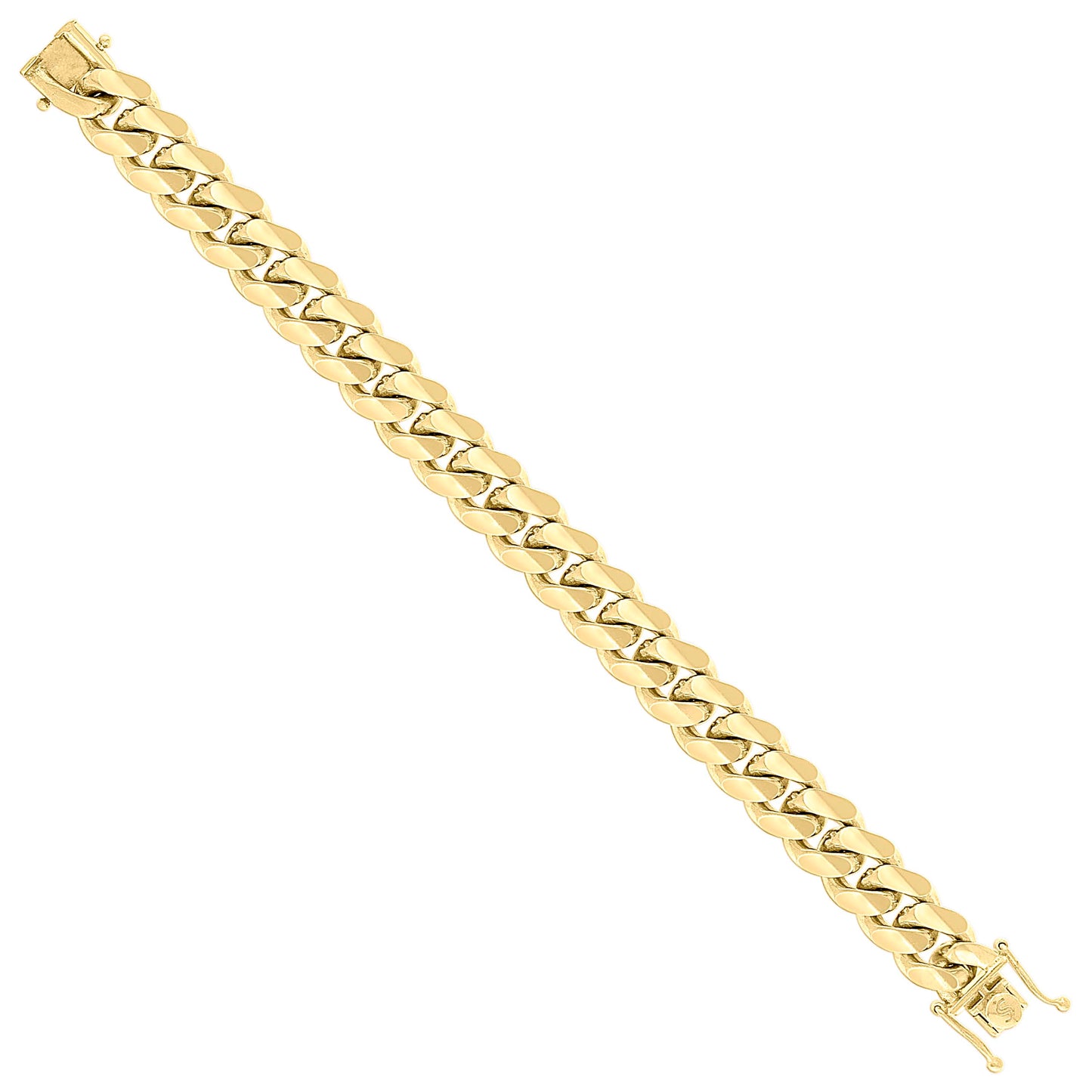 925 Silver Solid Miami Cuban Chain 12.8mm