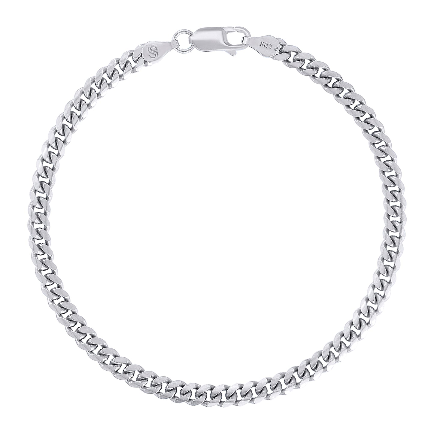925 Silver Solid Miami Cuban Chain 4.1mm