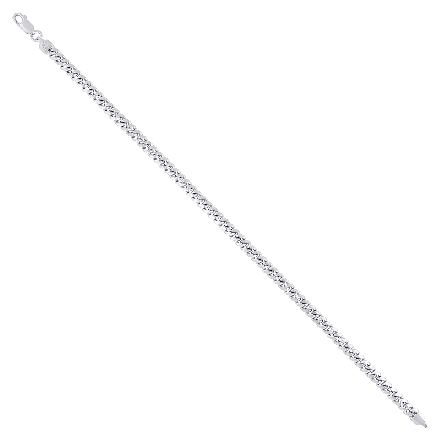 925 Silver Solid Miami Cuban Chain 4.1mm