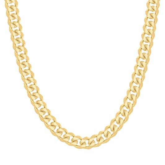 925 Silver Solid Miami Cuban Chain 9.8mm