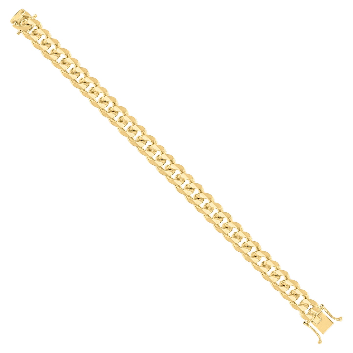 925 Silver Solid Miami Cuban Chain 9.8mm