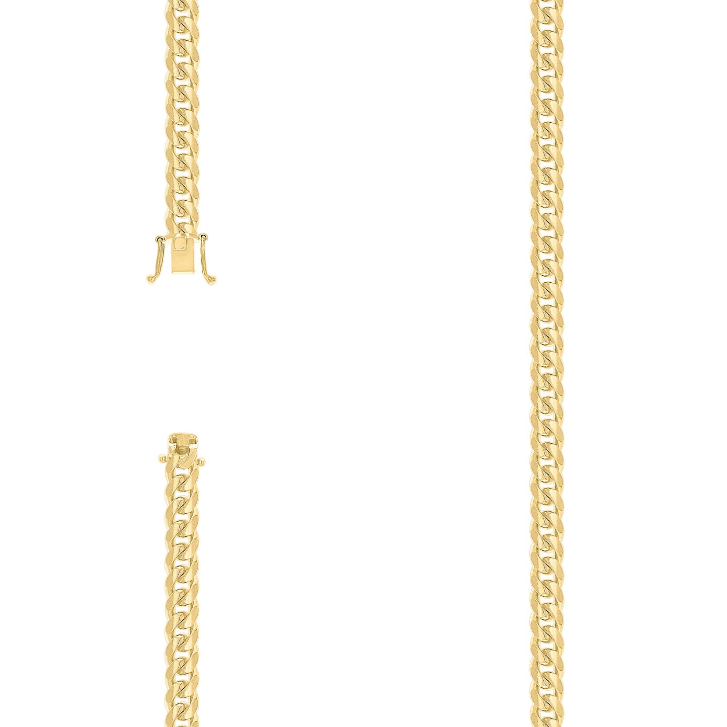 925 Silver Solid Miami Cuban Chain 4.9mm