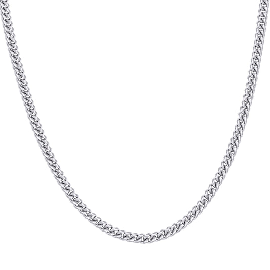 925 Silver Solid Miami Cuban Chain 4.9mm