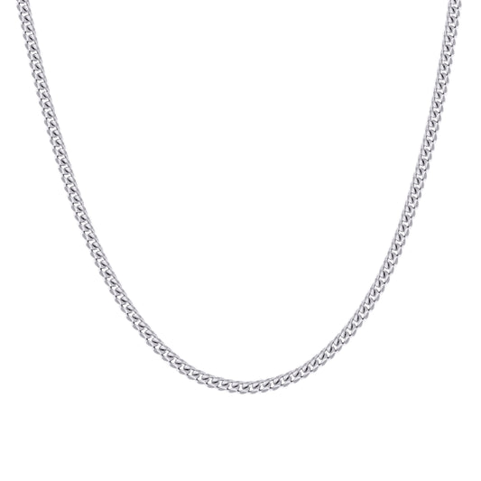 925 Silver Solid Miami Cuban Chain 2mm
