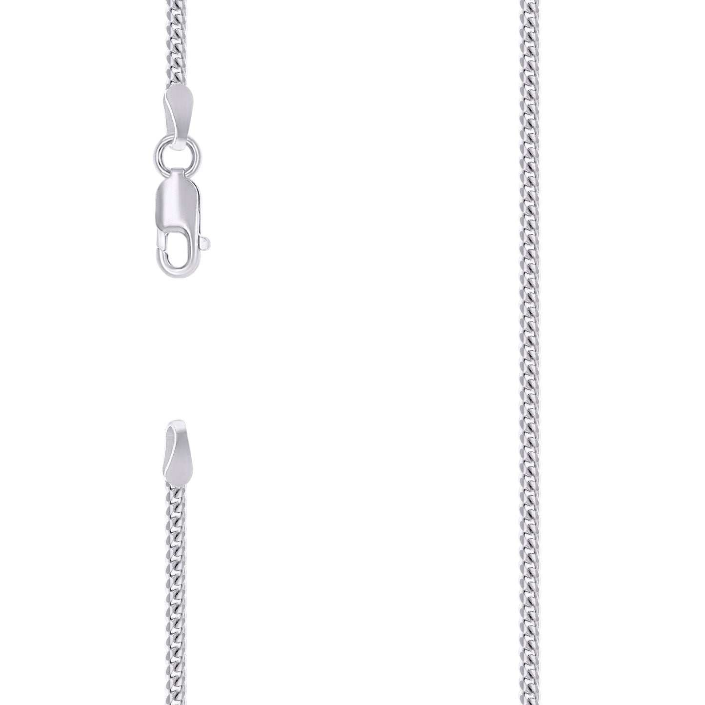 925 Silver Solid Miami Cuban Chain 2mm