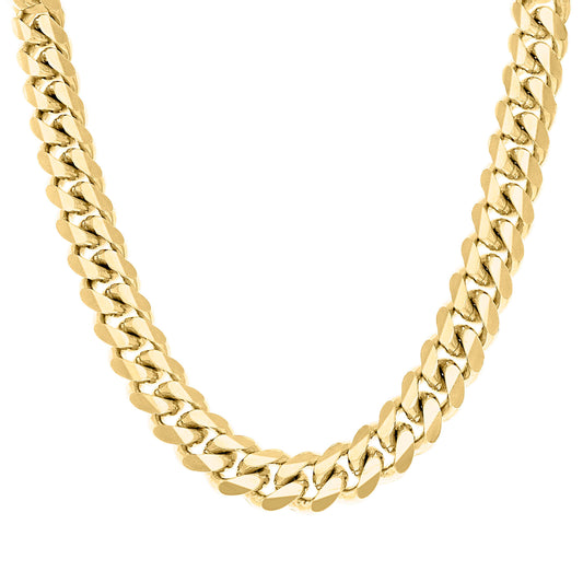 925 Silver Solid Miami Cuban Chain 14.5mm