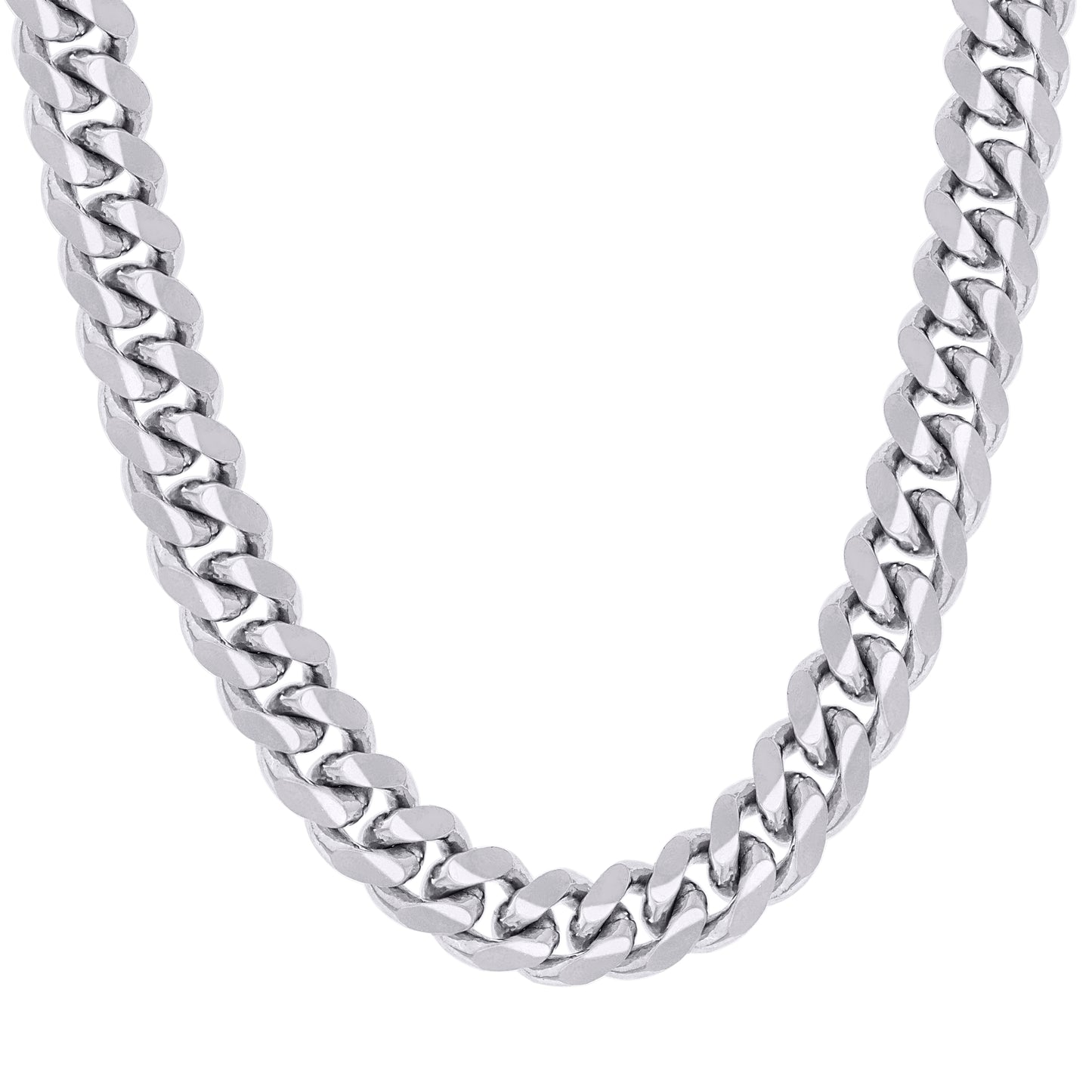 925 Silver Solid Miami Cuban Chain 14.5mm
