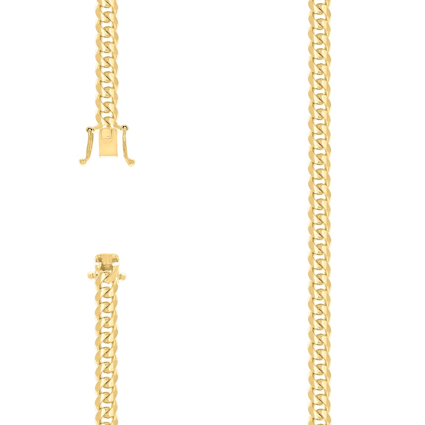 925 Silver Solid Miami Cuban Chain 6.3mm