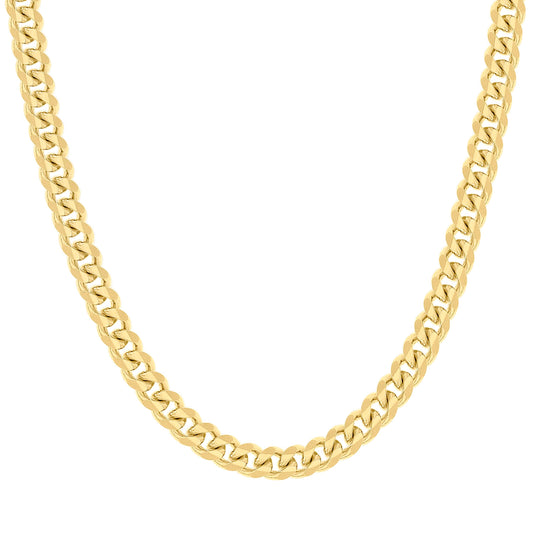 925 Silver Solid Miami Cuban Chain 8.4mm