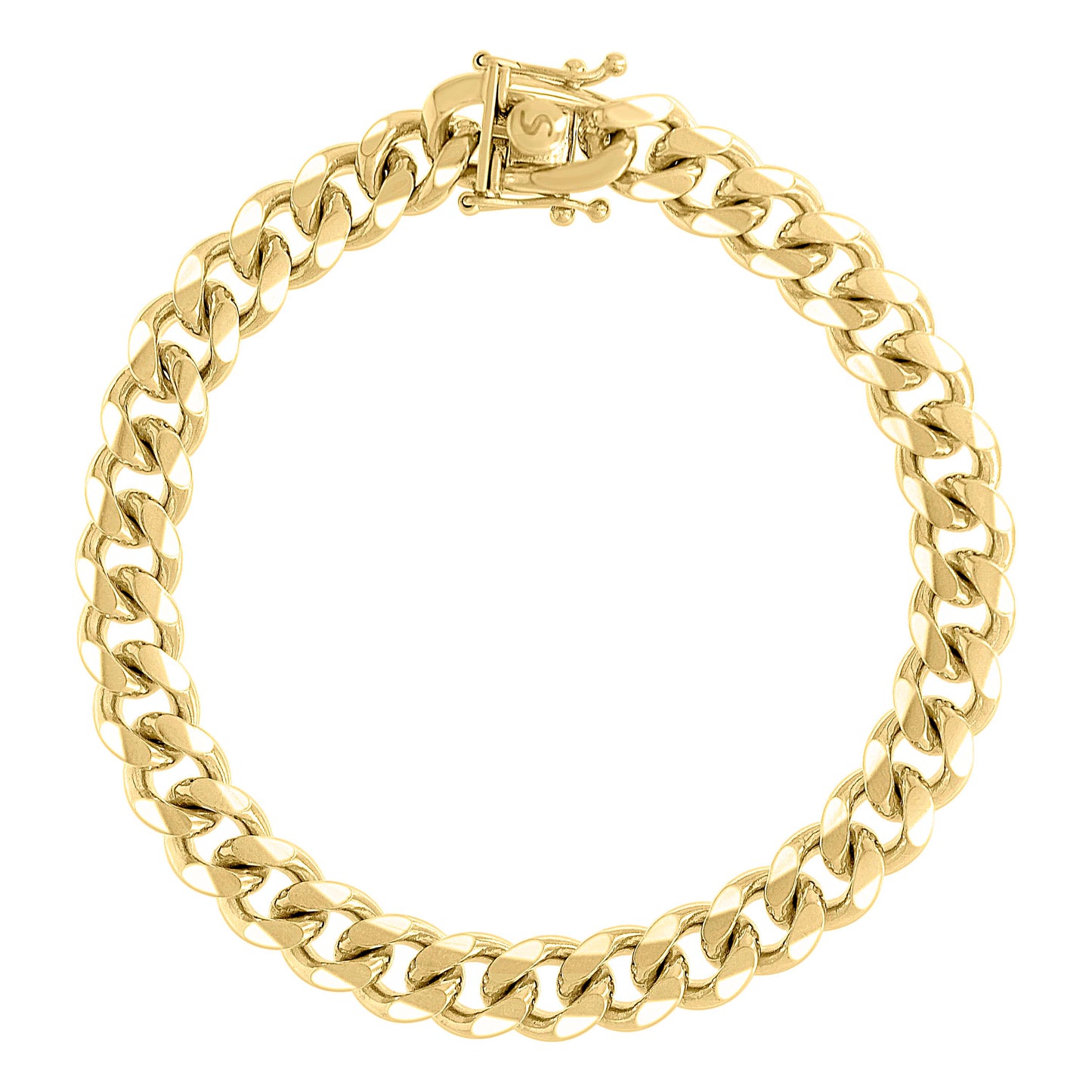 925 Silver Solid Miami Cuban Chain 8.4mm
