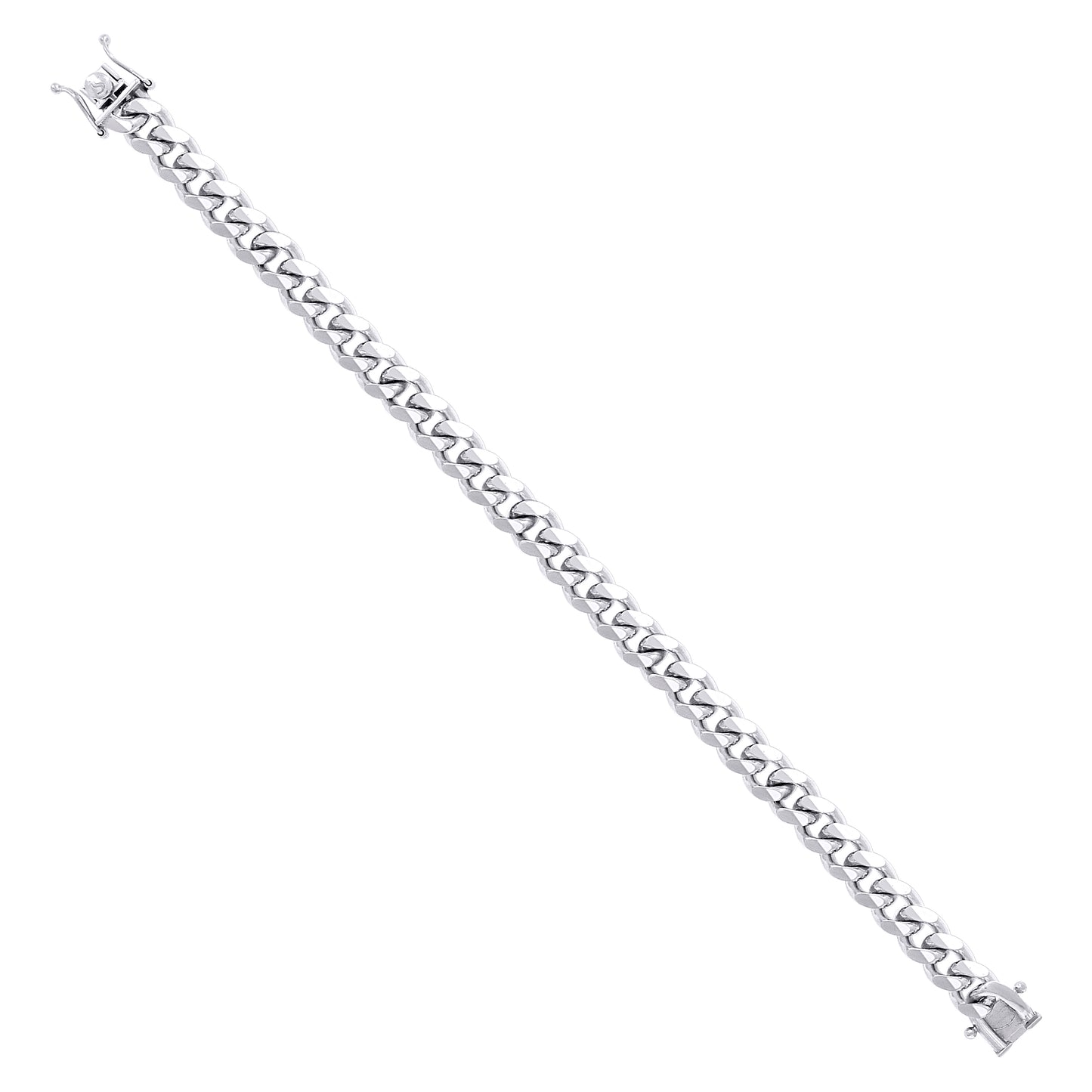 925 Silver Solid Miami Cuban Chain 8.4mm