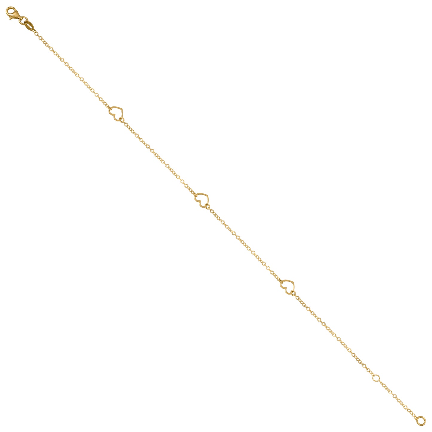 14Kt Gold Anklet 10"