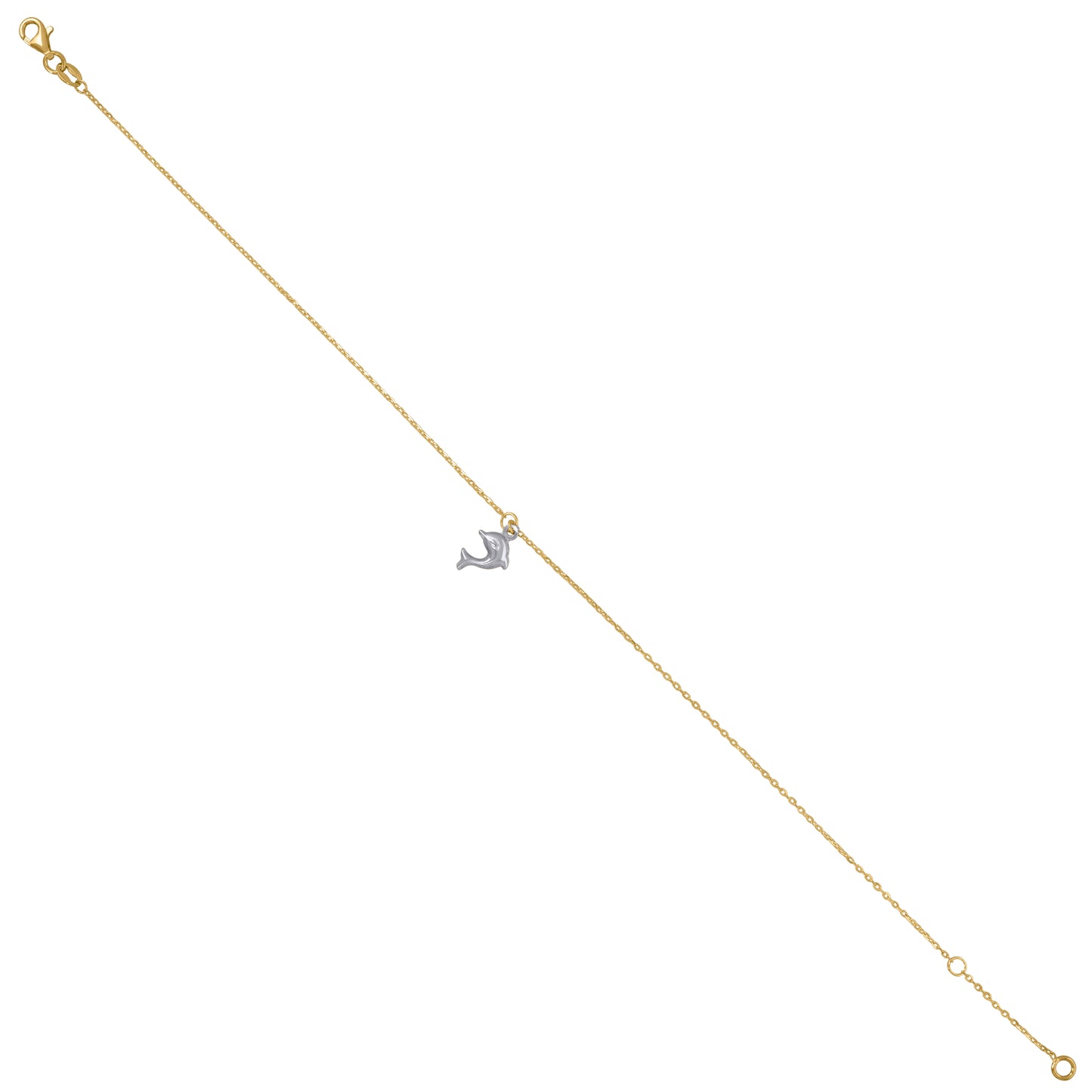 14Kt Gold Anklet 10"